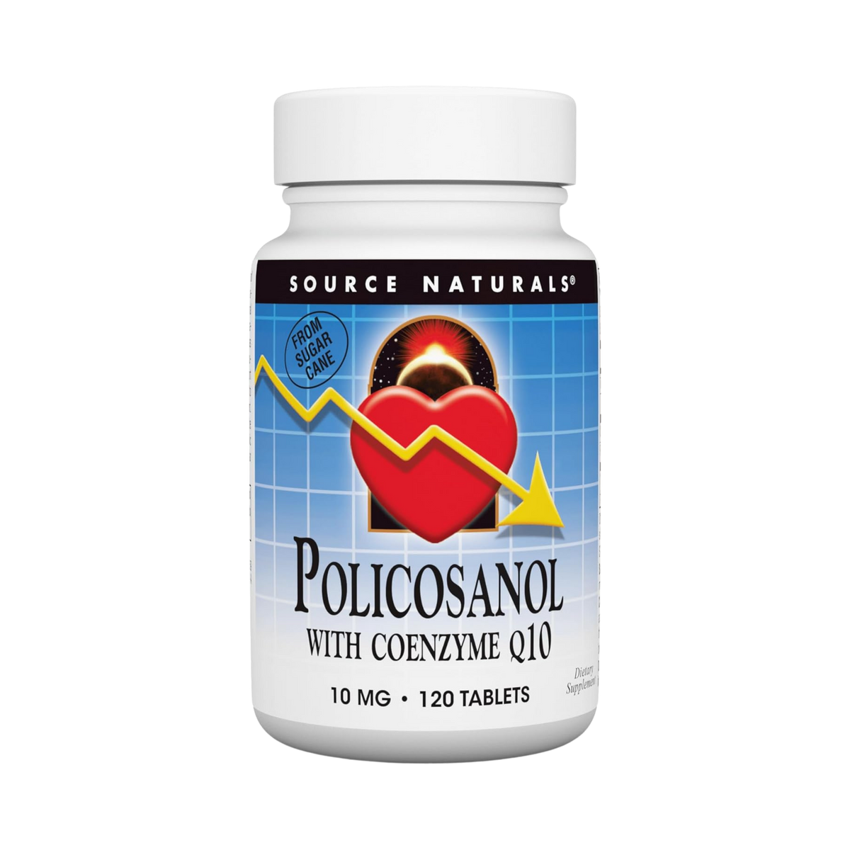Source Naturals, Policosanol with Coenzyme Q10, 10 Mg, 120 Tablets