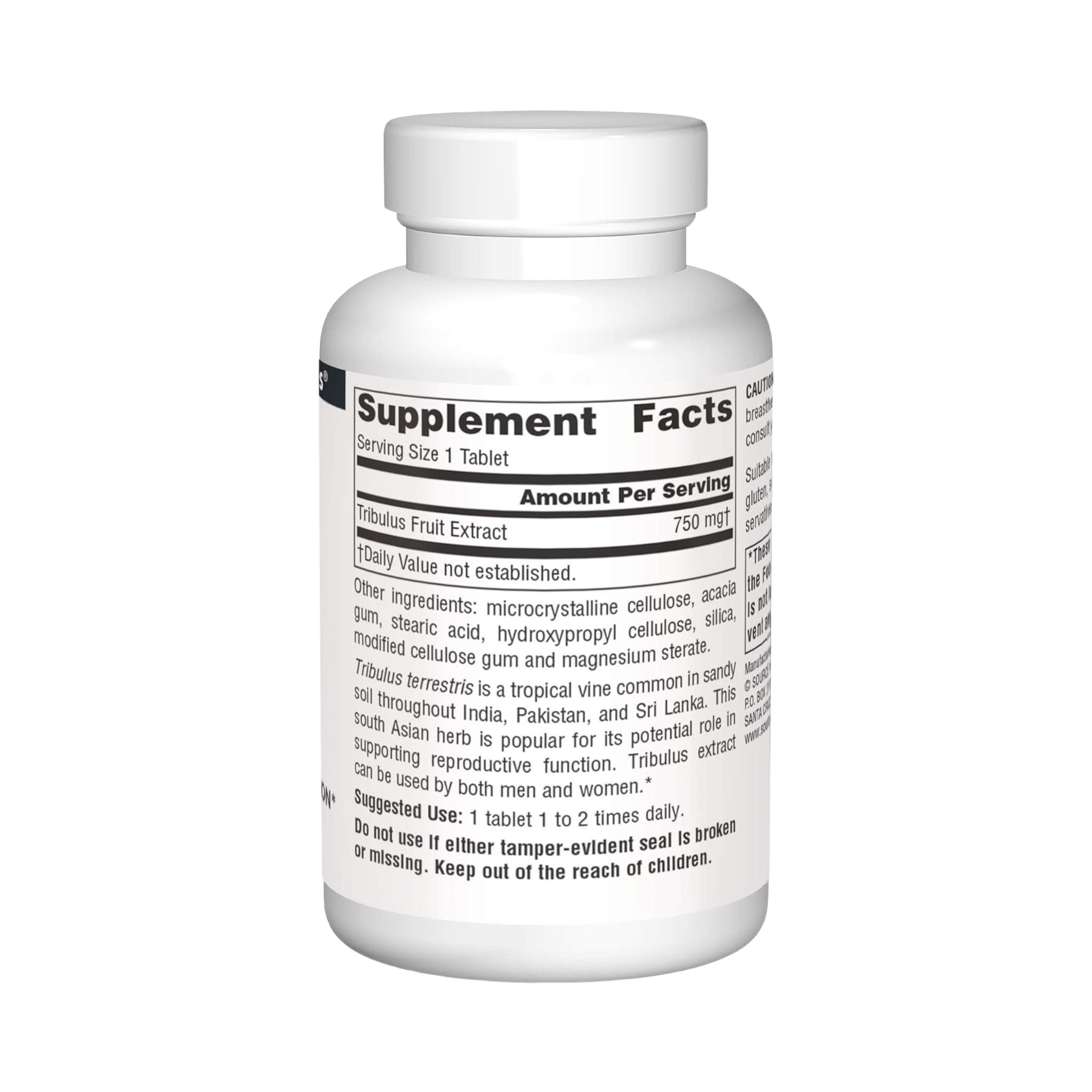 Source Naturals, Tribulus Extract, 750 Mg, 60 Tablets