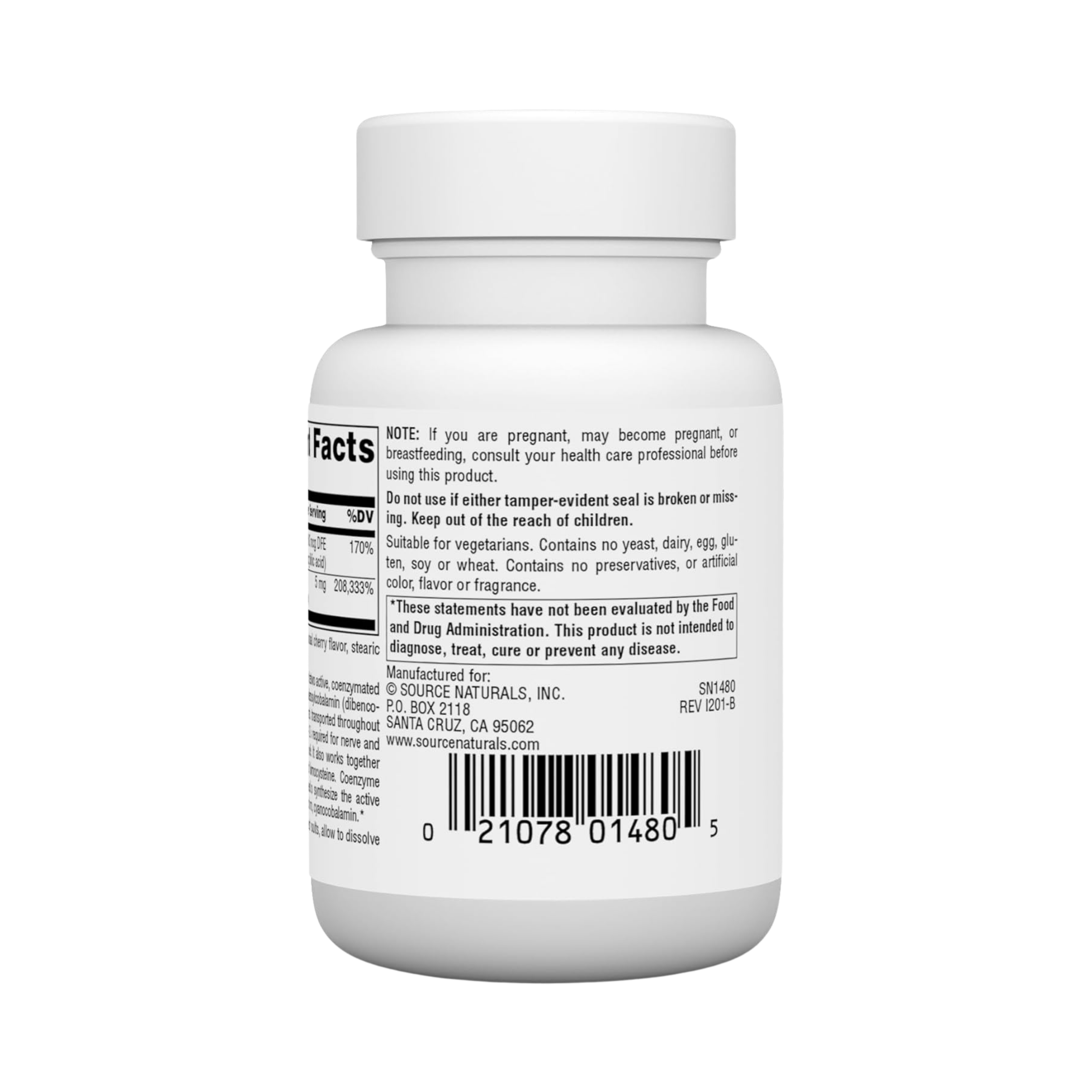 Source Naturals, Advanced B-12 Complex, 5 Mg, 30 Lozenge