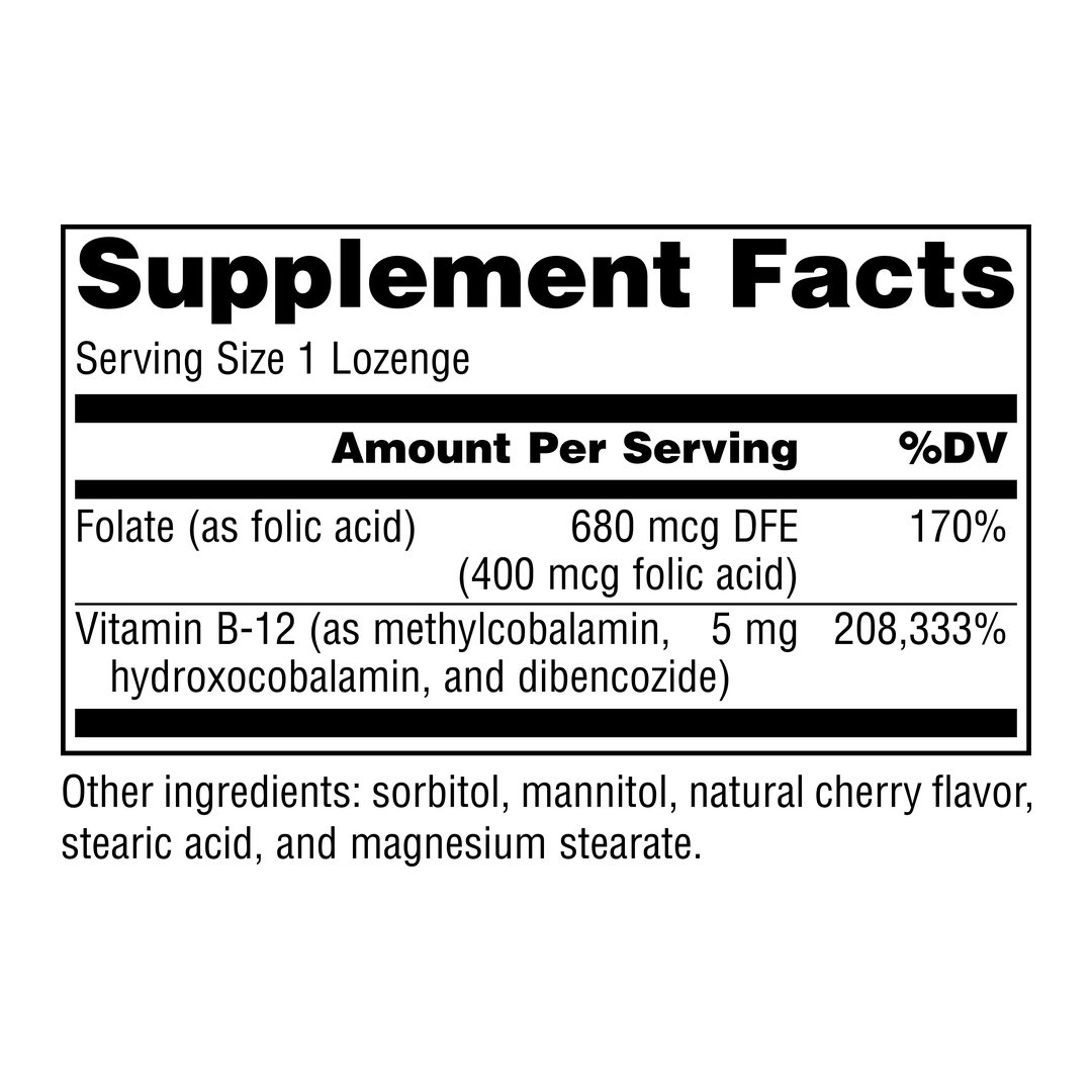 Source Naturals, Advanced B-12 Complex, 5 Mg, 60 Lozenge