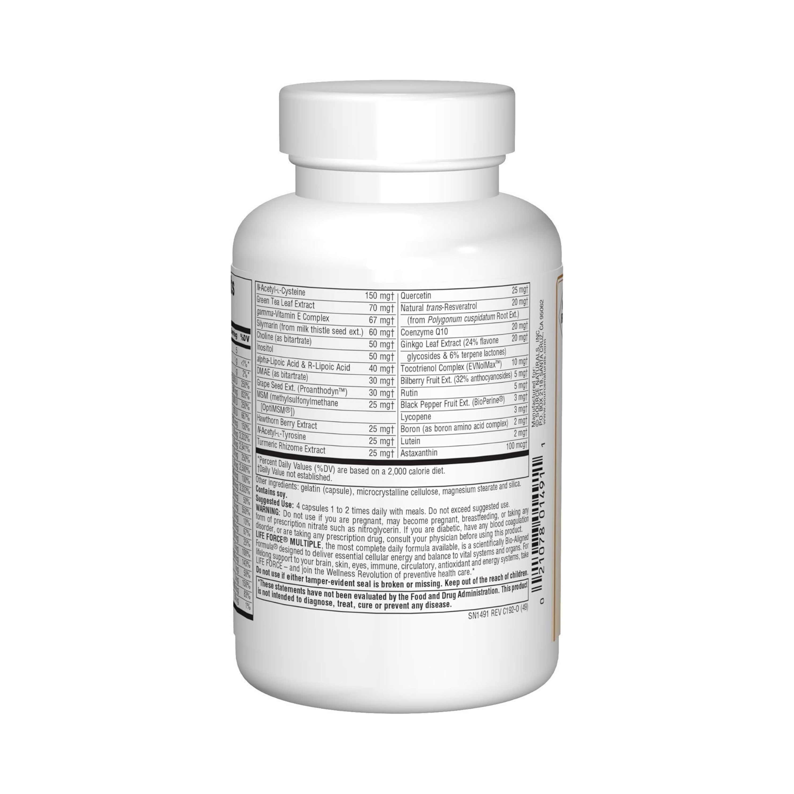 Source Naturals, Life Force, Multiple, No Iron, 120 Capsules