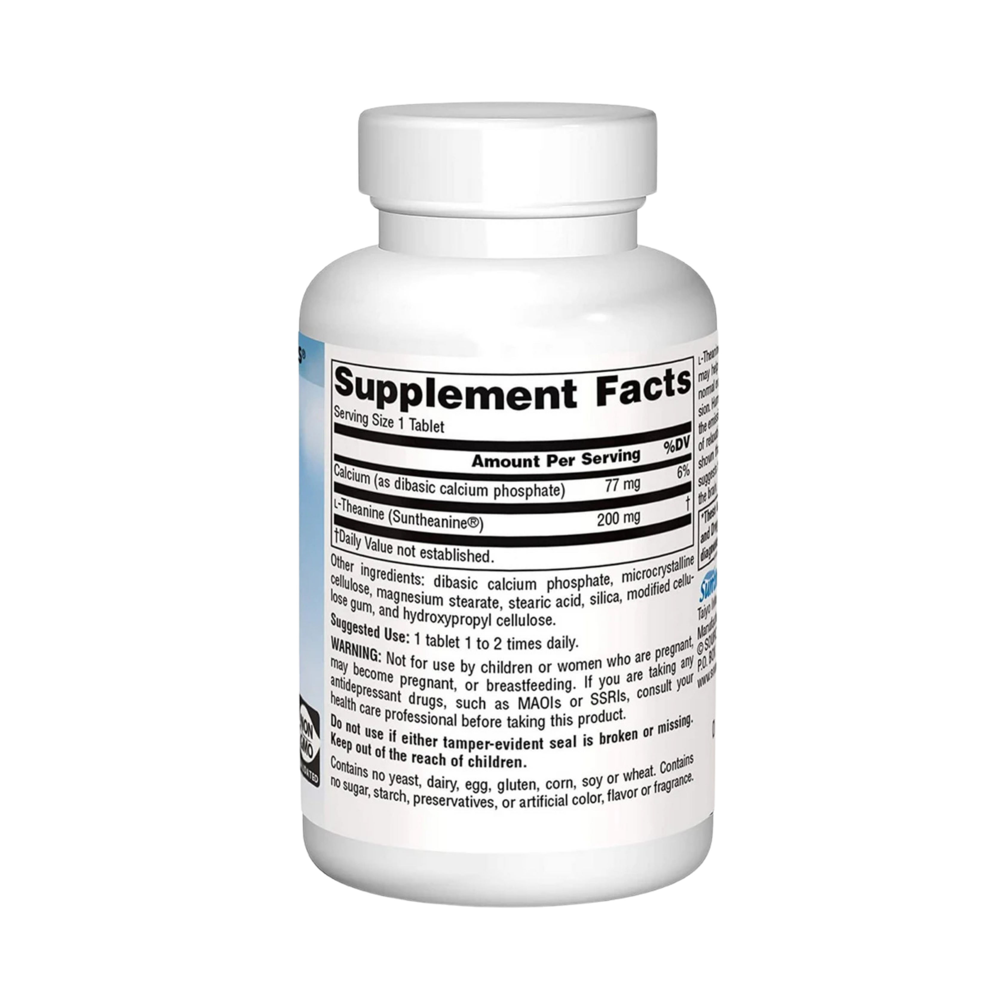 Source Naturals, Serene Science L-Theanine, 200 Mg, 30 Tablets