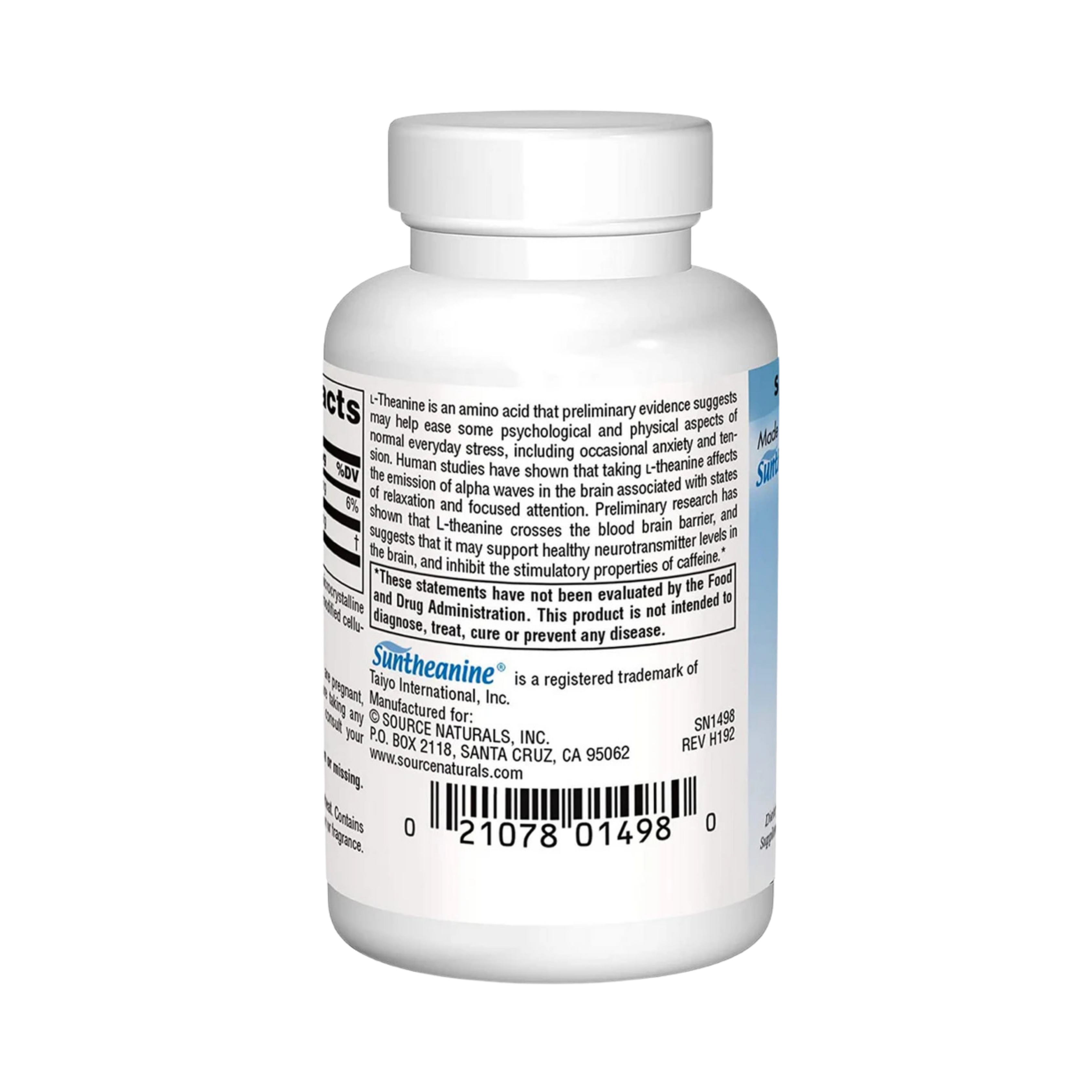 Source Naturals, Serene Science L-Theanine, 200 Mg, 30 Tablets