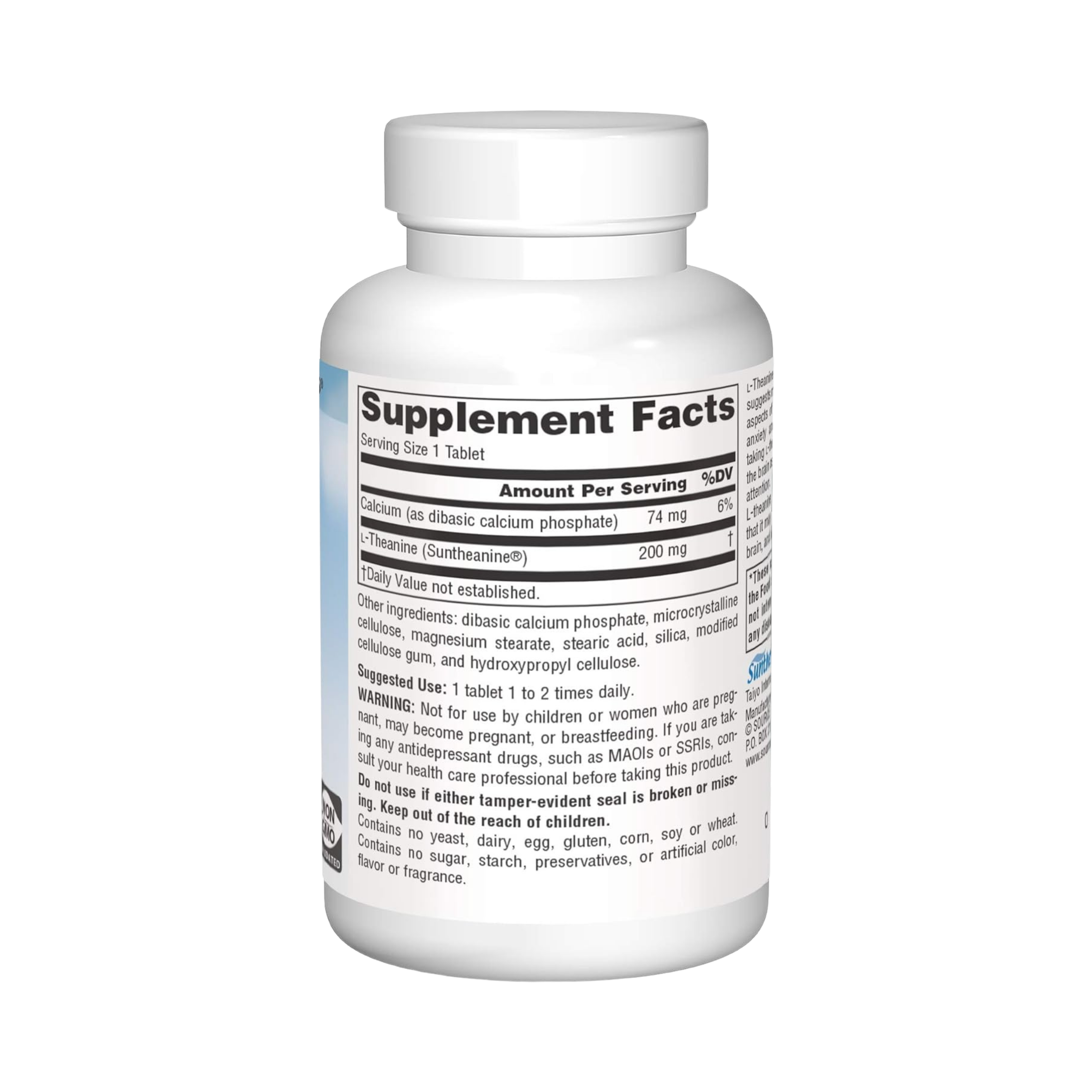 Source Naturals, Serene Science L-Theanine, 200 Mg, 60 Tablets