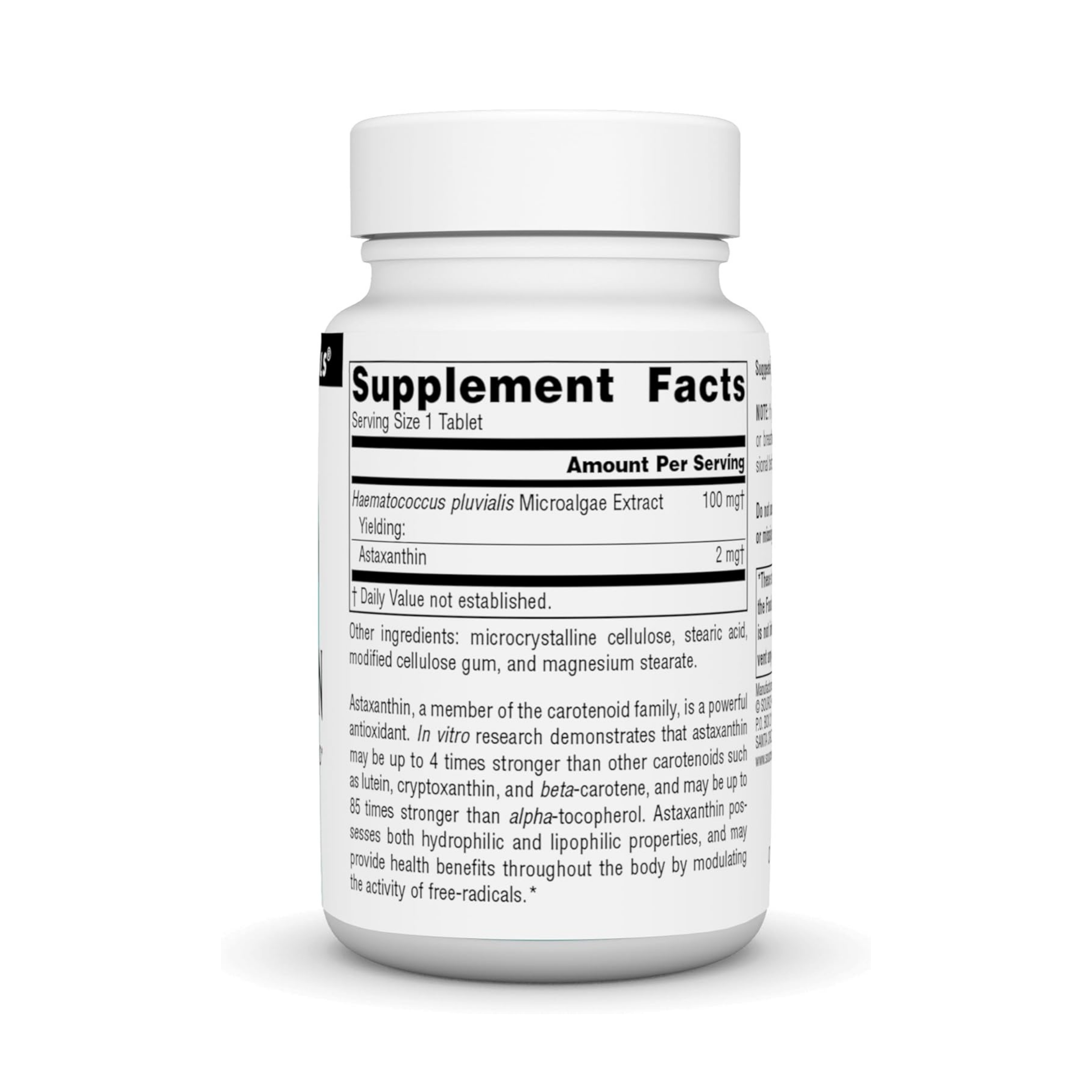 Source Naturals, Astaxanthin, 2 Mg, 120 Tablets
