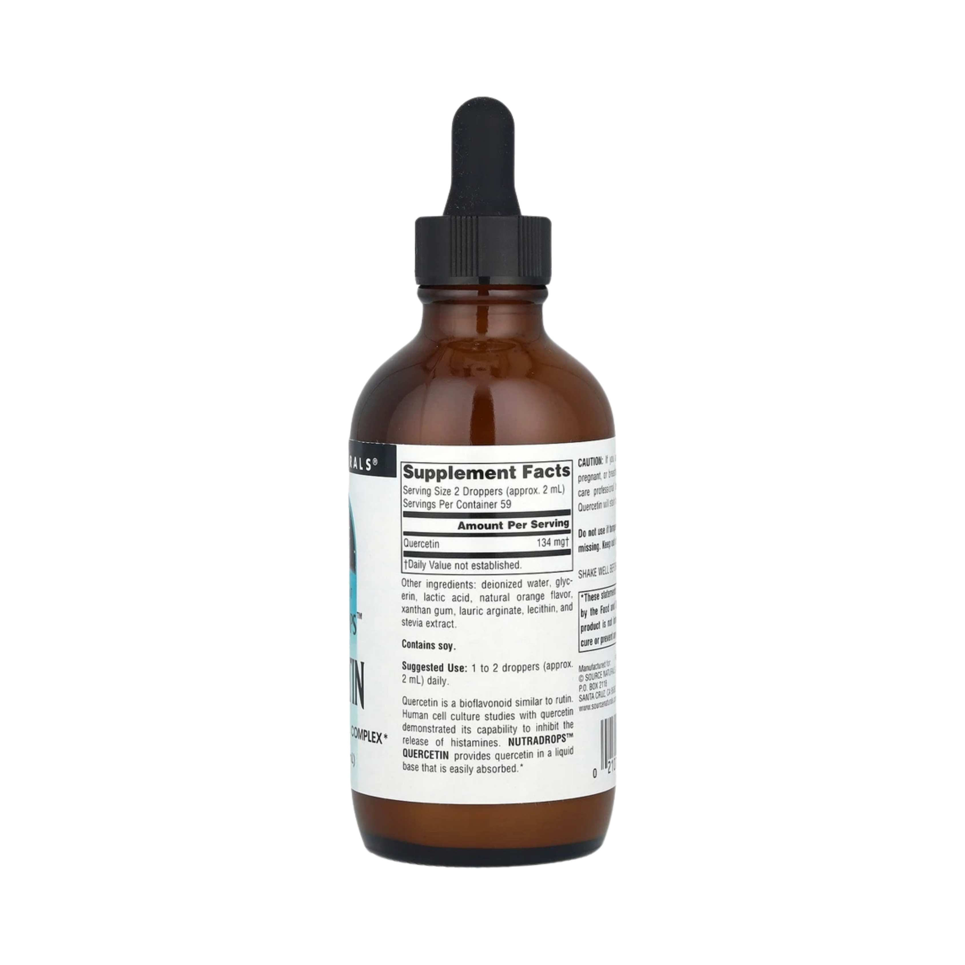 Source Naturals, Quercetin, NutraDrop, 4 Oz Liquid