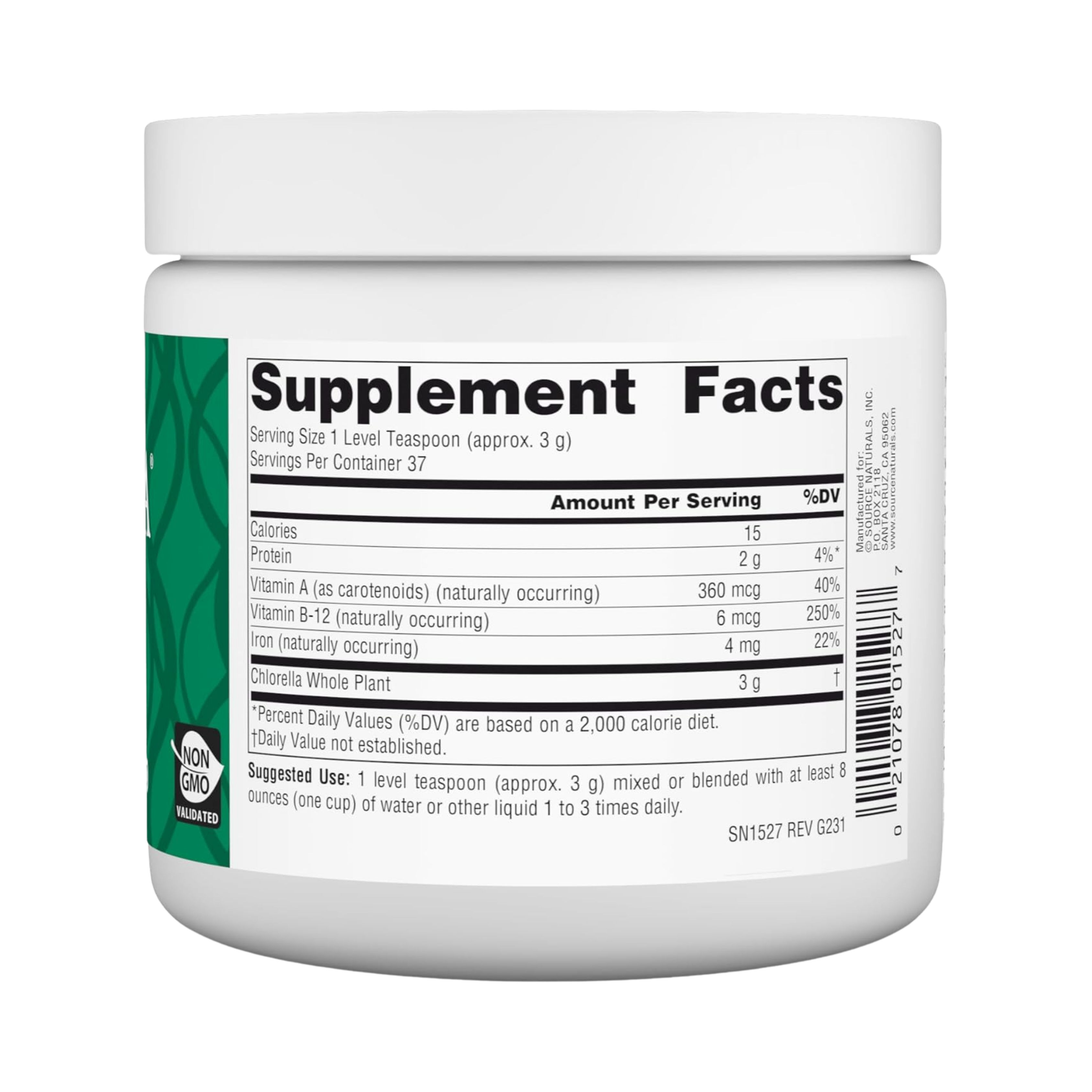 Source Naturals, Yaeyama Chlorella, 4 Oz Powder