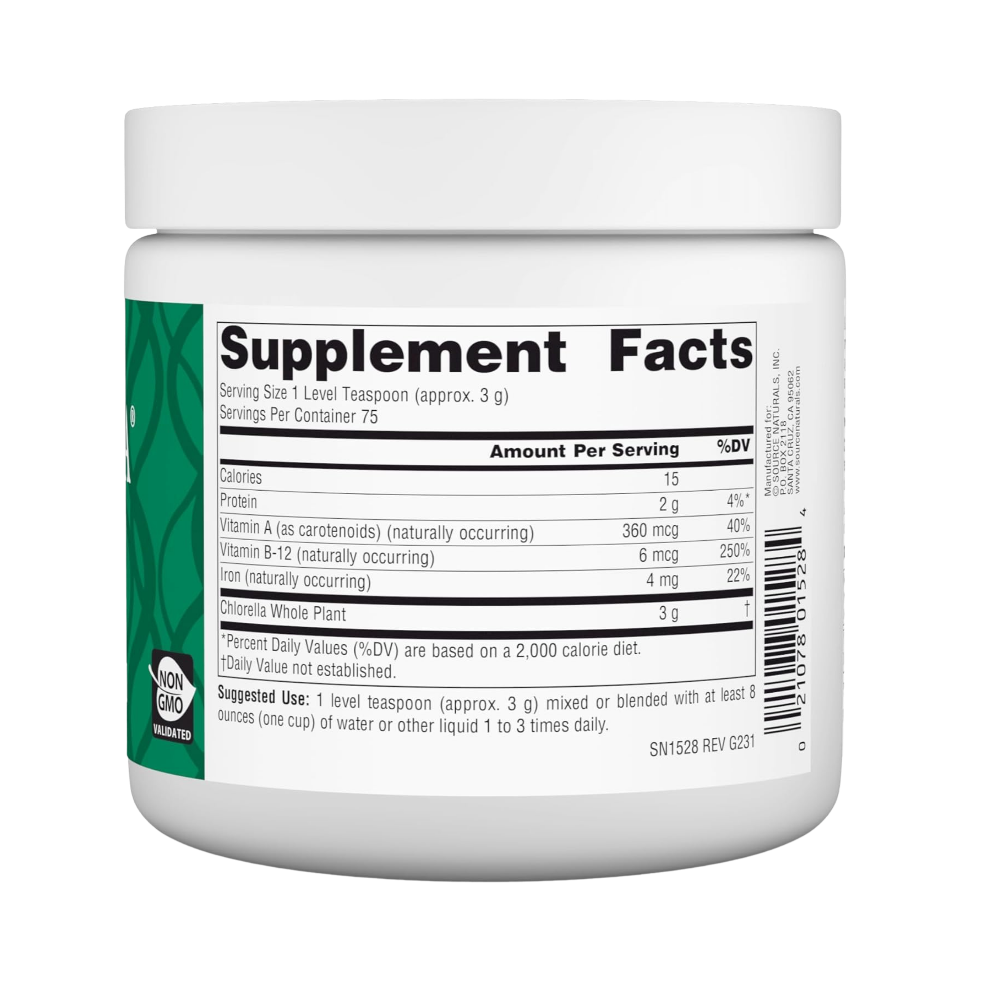 Source Naturals, Yaeyama Chlorella, 8 Oz Powder