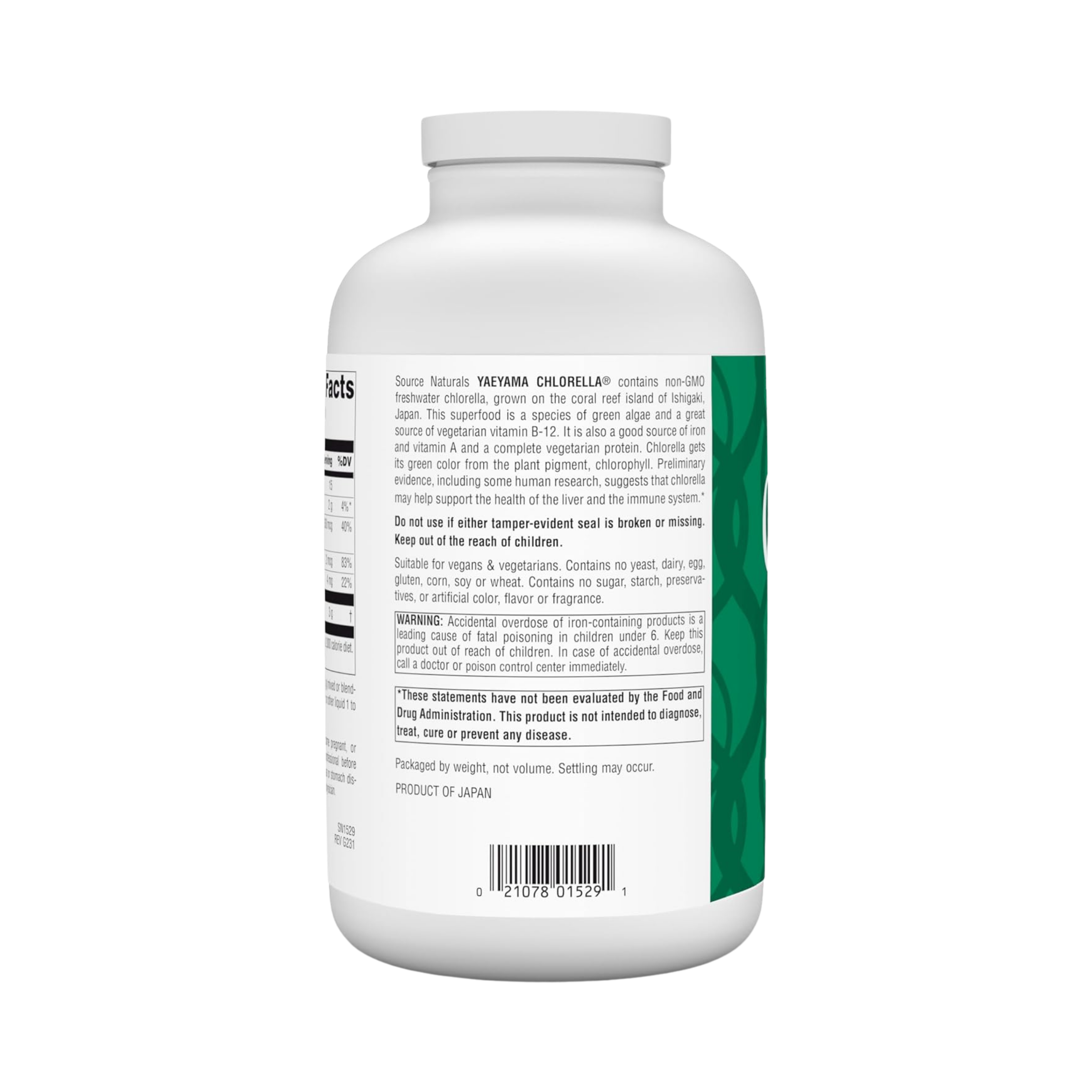 Source Naturals, Yaeyama Chlorella, 16 Oz Powder
