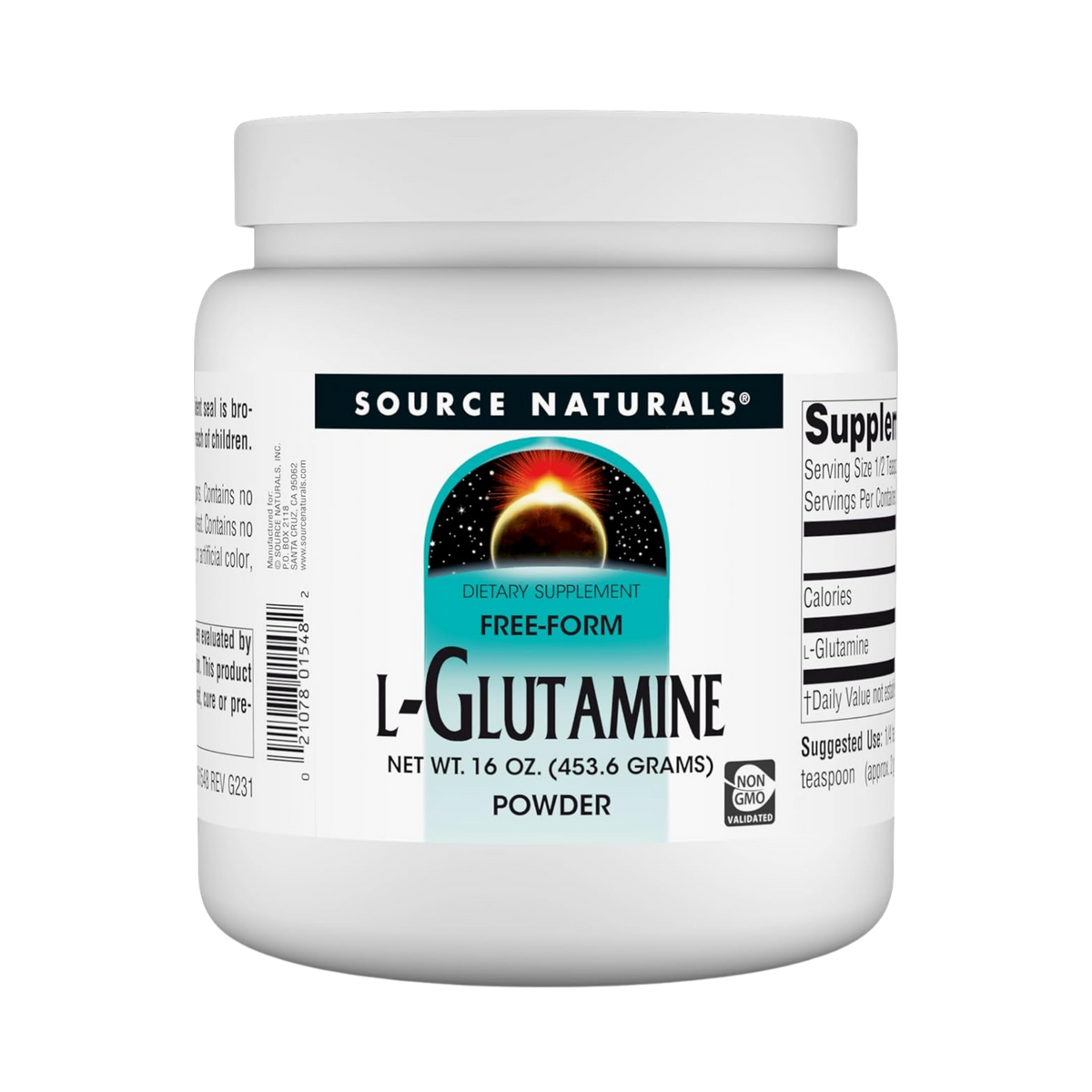 Source Naturals L-Glutamine, 16 Oz Powder