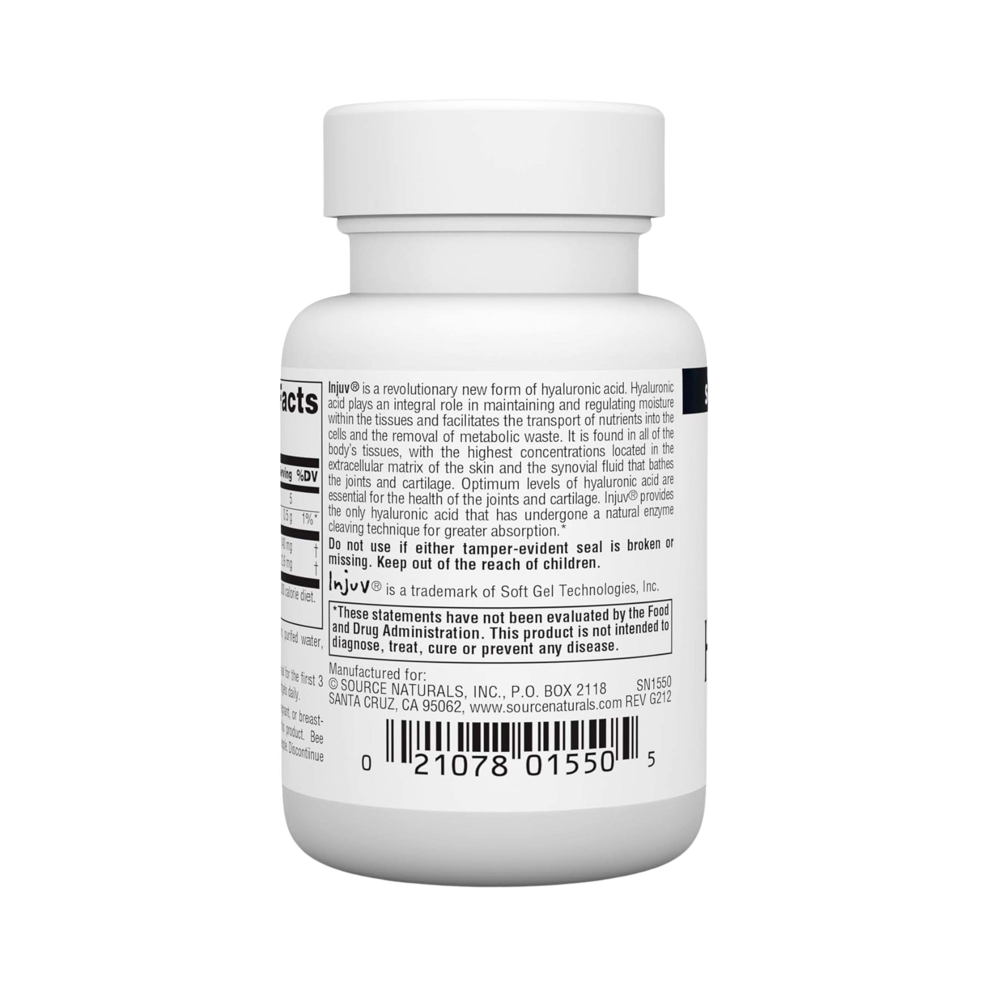 Source Naturals, Hyaluronic Acid, Injuv, 70 Mg, 60 Softgels