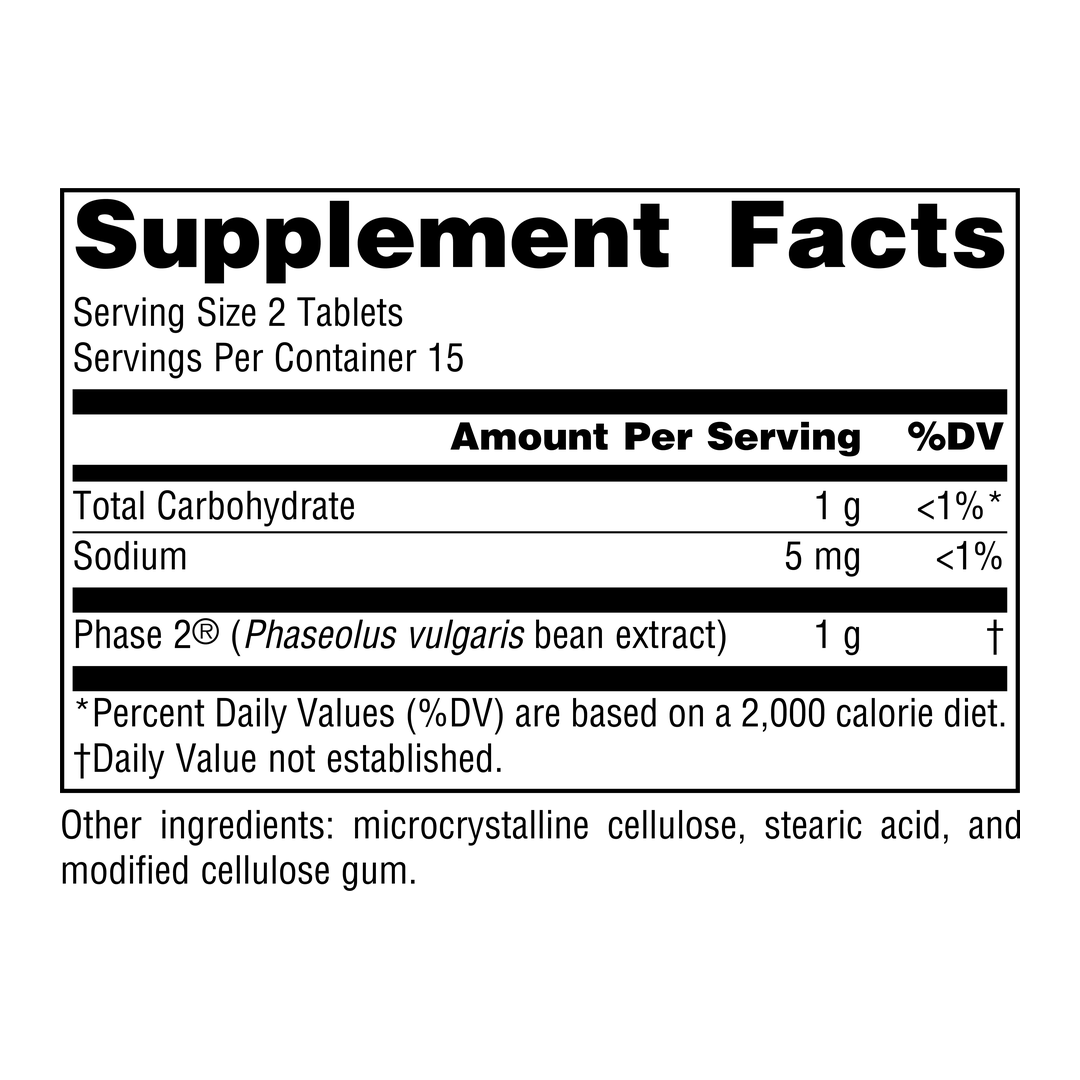 Source Naturals, Phase 2 Carbohydrate Blocker, 500 Mg, 30 Tablets