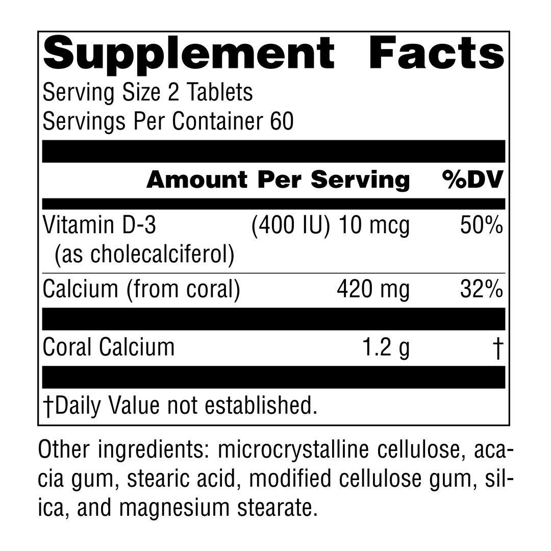 Source Naturals, Coral Calcium, 600 Mg, 120 Tablets