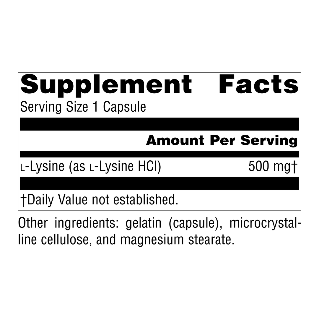 Source Naturals, L-Lysine, 500 Mg, 200 Capsules