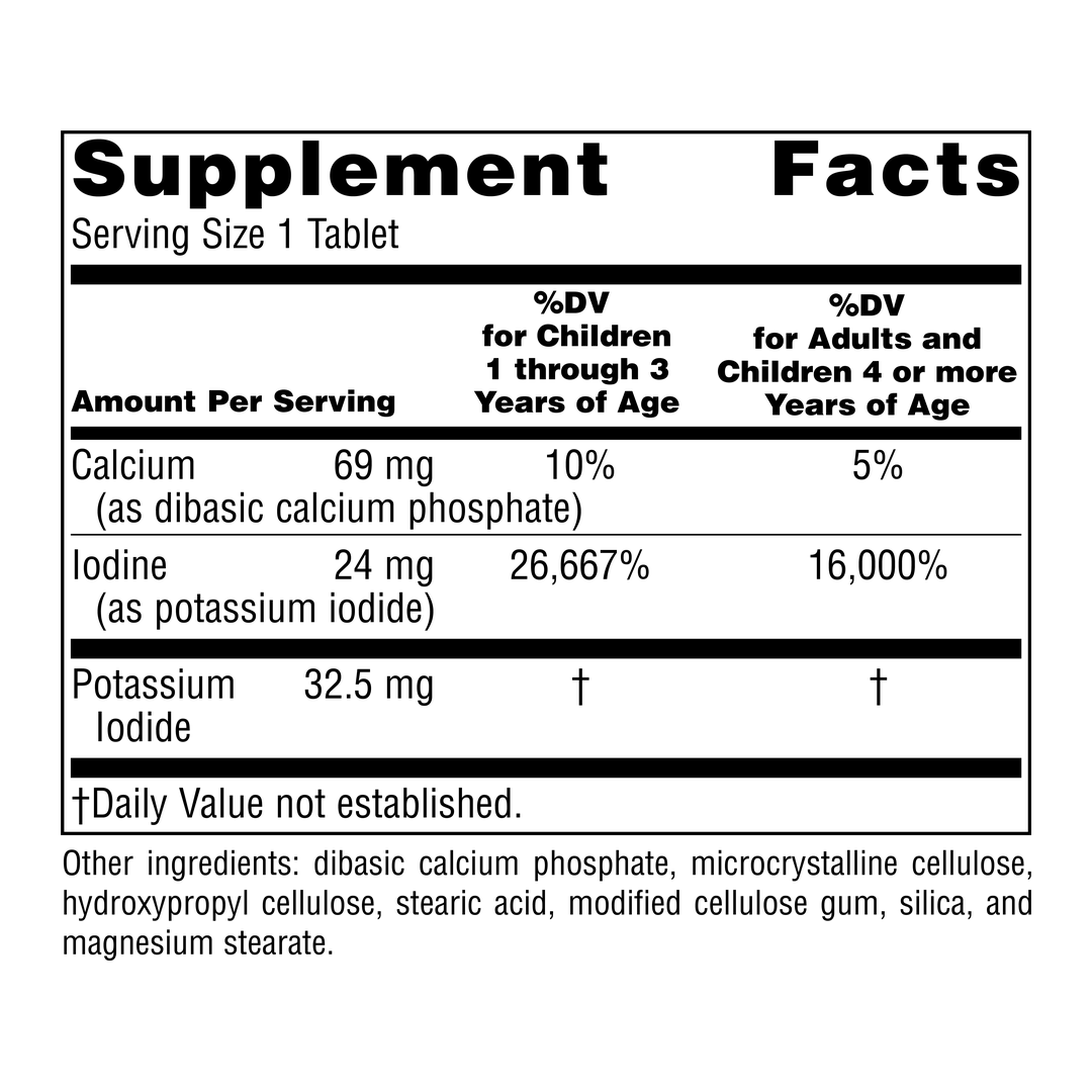 Source Naturals, Potassium Iodide, 32.5 Mg, 120 Tablets