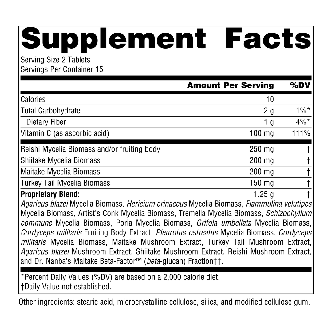 Source Naturals, Mushroom Immune Defense™ (30,60,120) Tablets | Maple Herbs