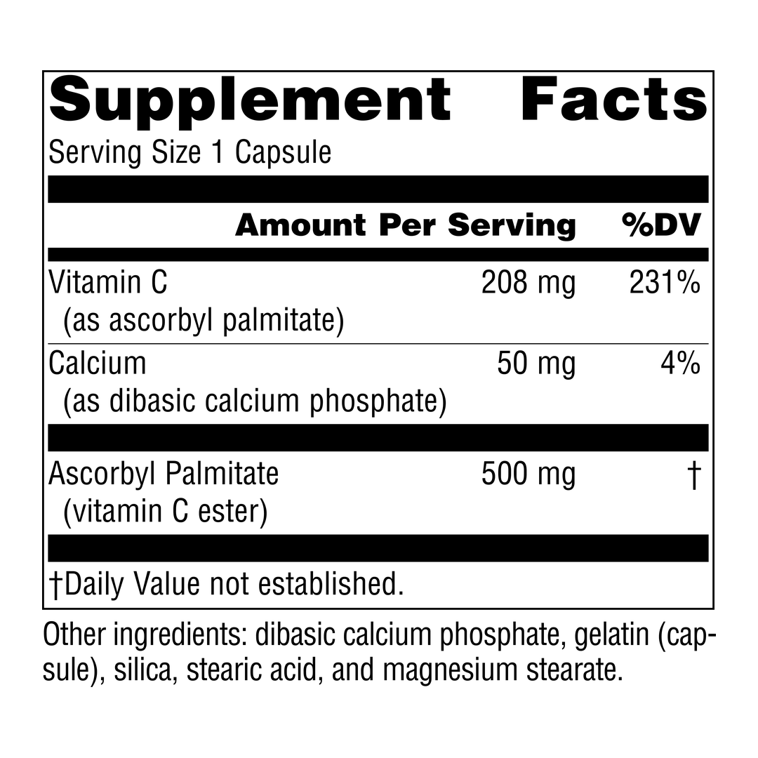 Source Naturals, Ascorbyl Palmitate, 500mg, 180 Capsules