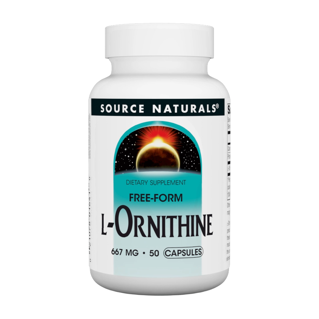 Source Naturals, L-Ornithine 667mg (50, 100) Capsules | Maple Herbs