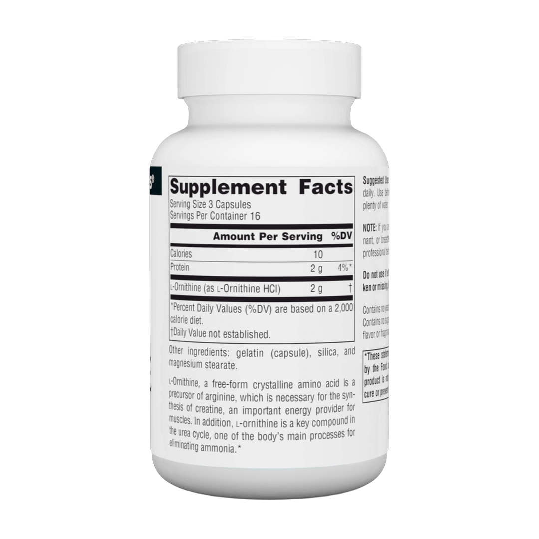 Source Naturals, L-Ornithine 667mg (50, 100) Capsules | Maple Herbs