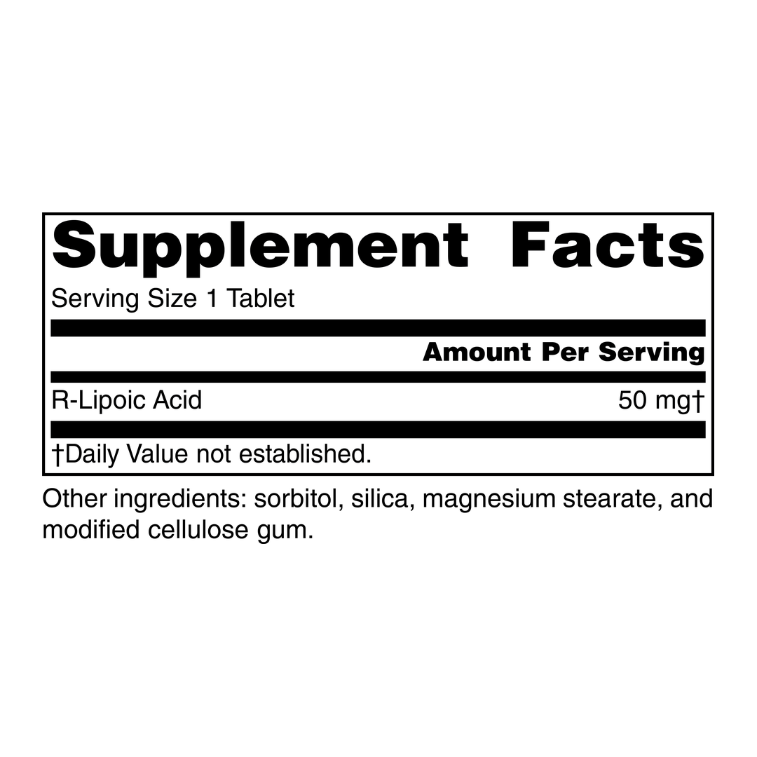 Source Naturals, R-Lipoic Acid 50mg (30, 60) Tablets | Maple Herbs
