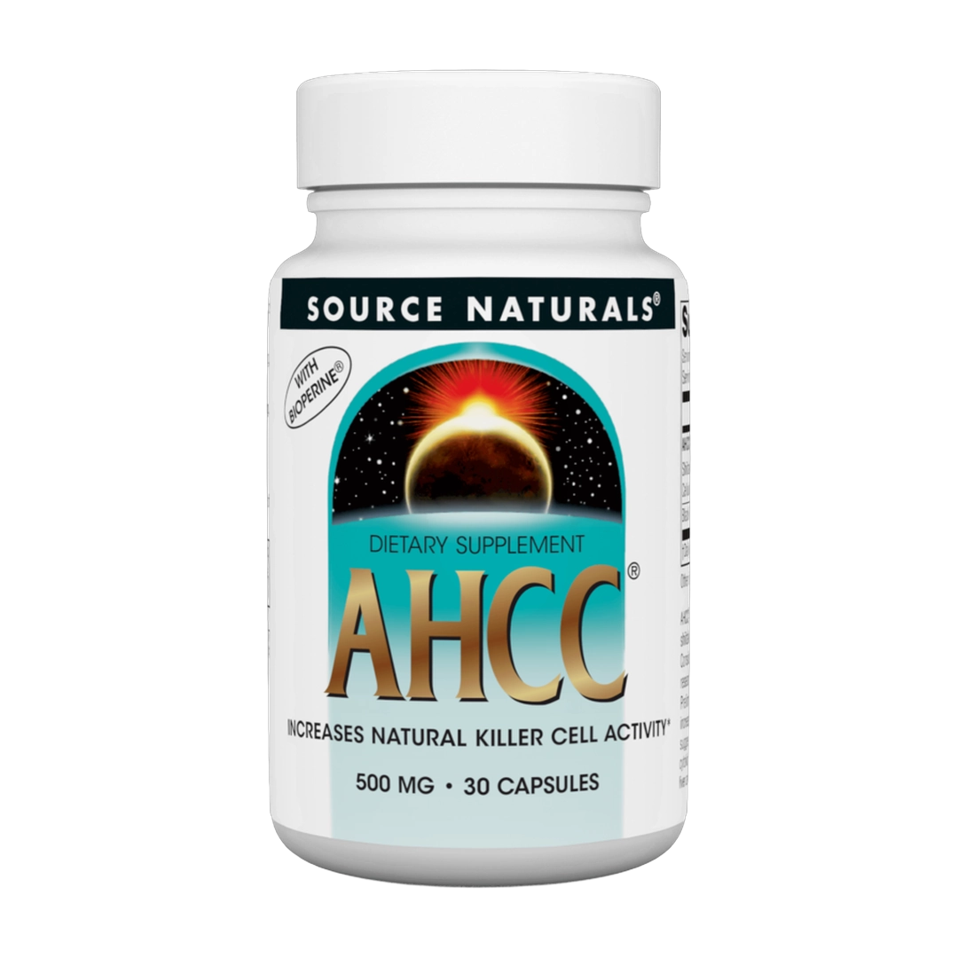 Source Naturals, AHCC® with BioPerine®, 500mg, 30 Capsule