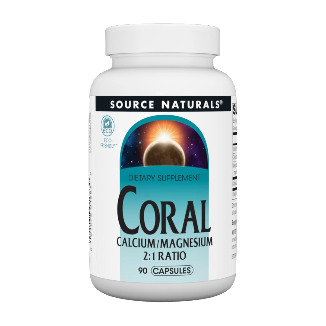 Source Naturals, Coral Calcium/Magnesium (90, 180) Caps | Maple Herbs