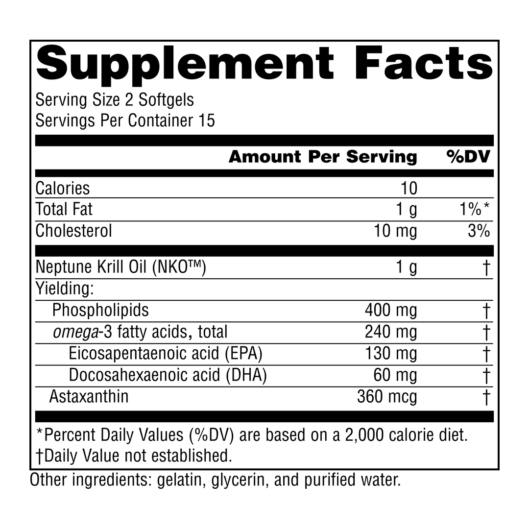 Source Naturals, NKO® Neptune Krill Oil, 500 Mg 30 Softgels