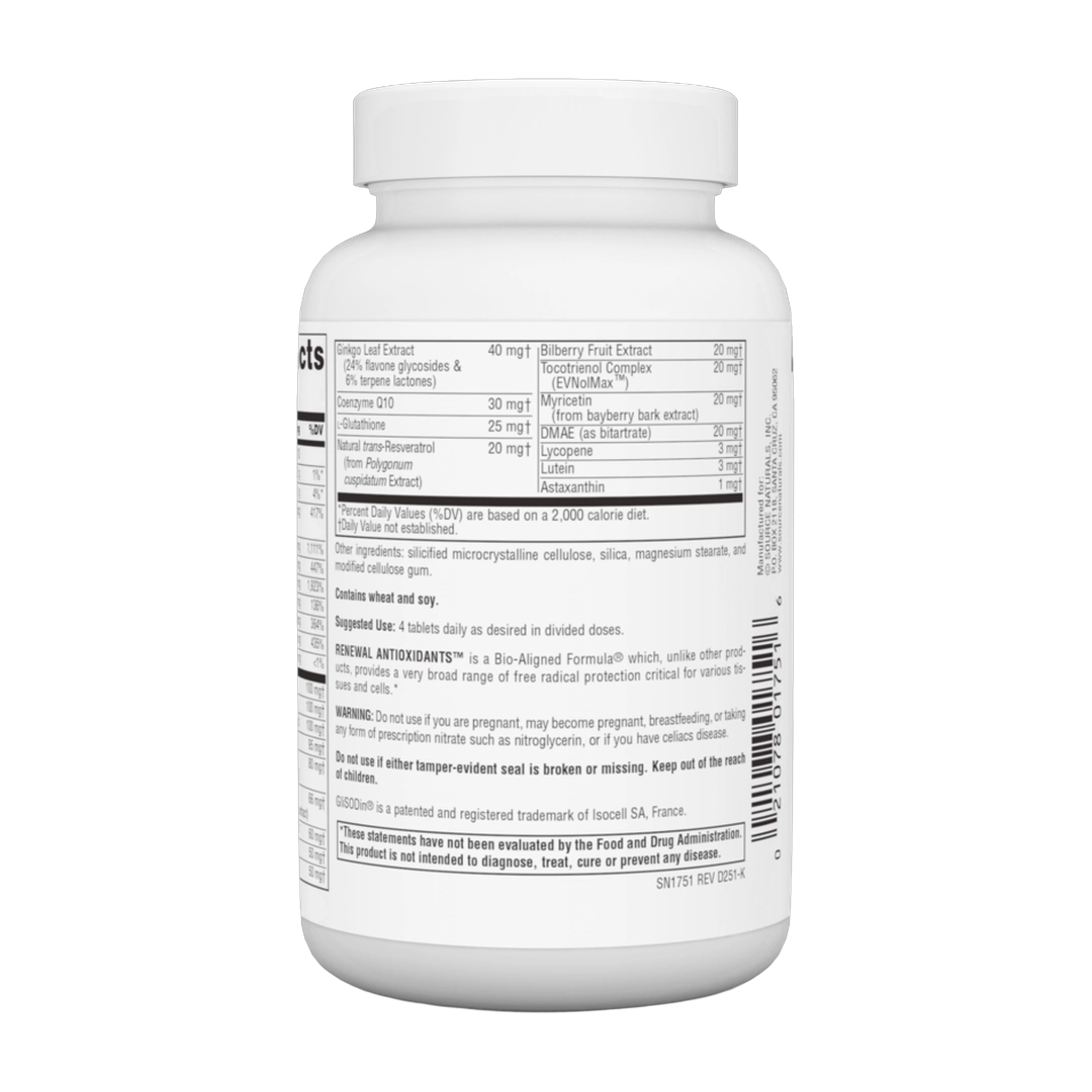 Source Naturals, Renewal Antioxidants, 60 Tablets