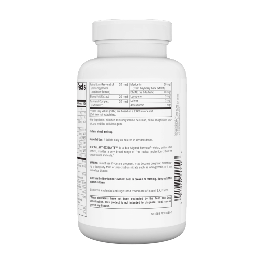 Source Naturals, Renewal Antioxidants, 120 Tablets