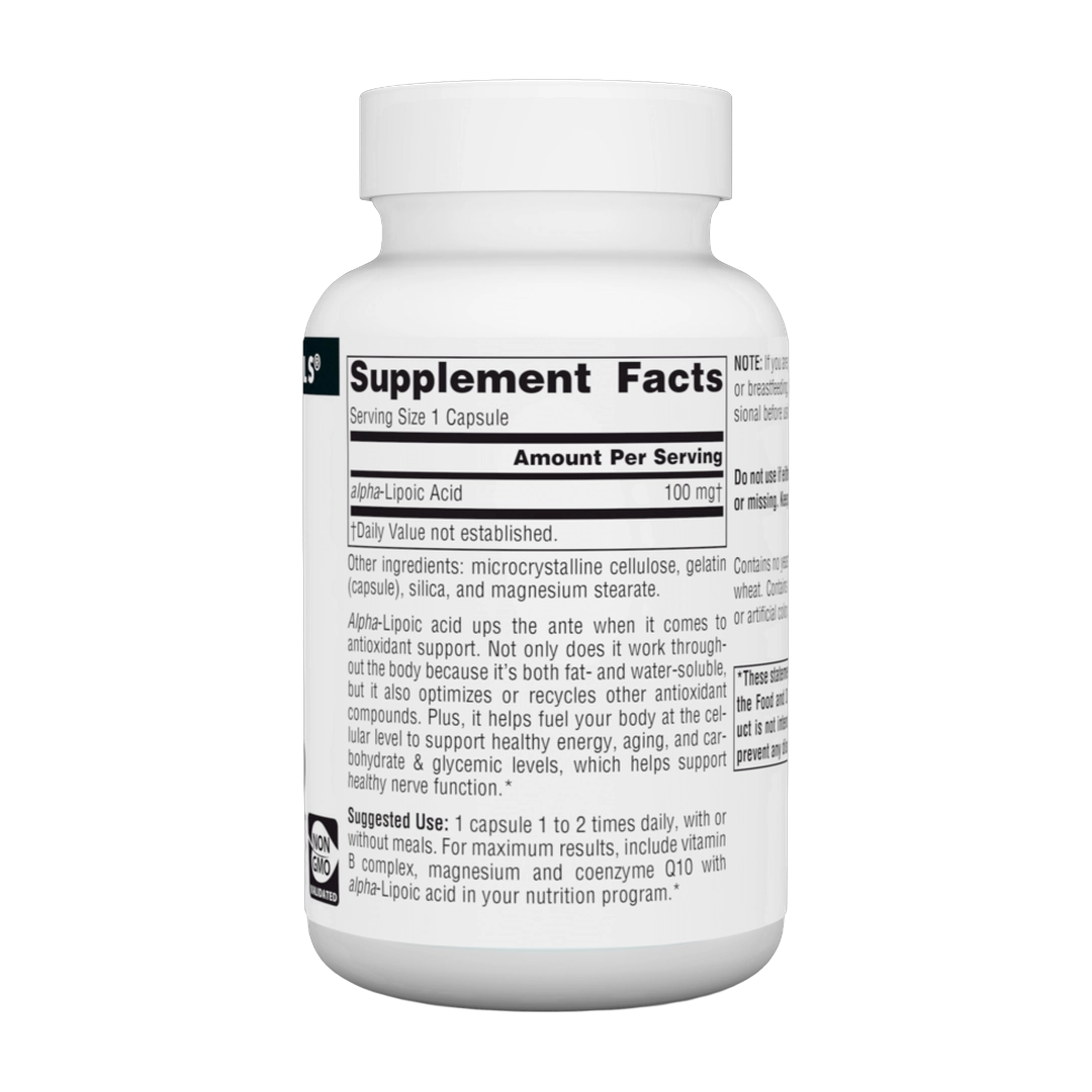 Source Naturals, Alpha Lipoic Acid, 100mg, 60 Capsules