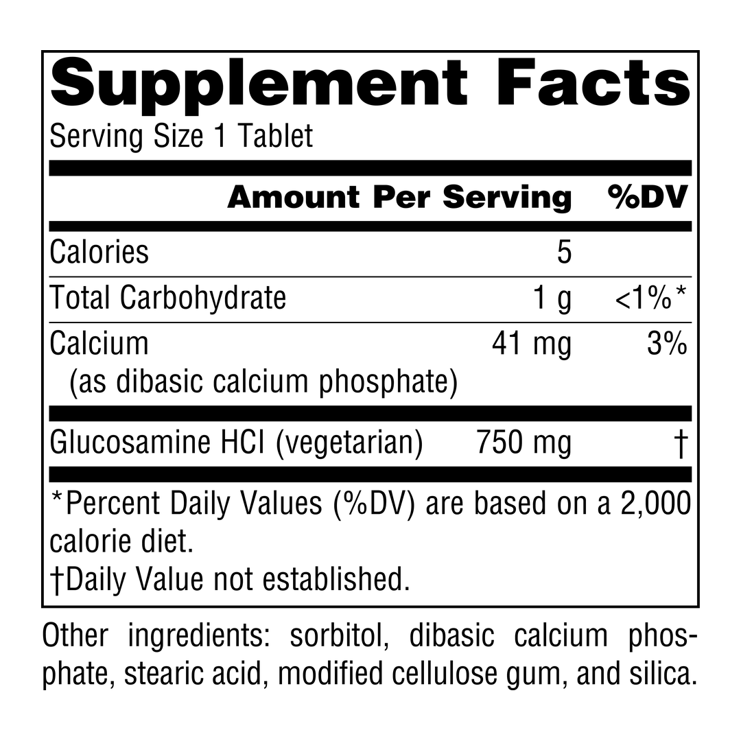 Source Naturals, Vegetarian Glucosamine, 750 Mg, 60 Tablets