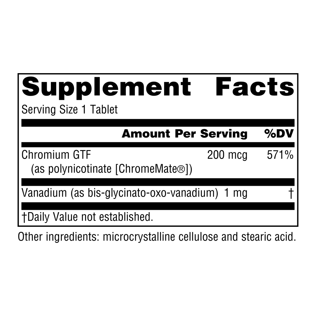 Source Naturals, Vanadium with Chromium, 90 Tablets