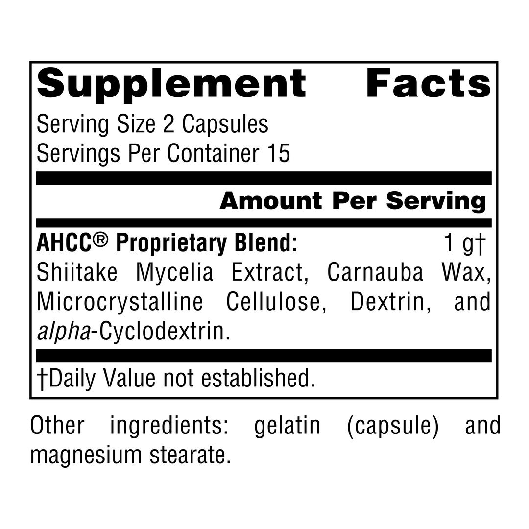 Source Naturals, AHCC, 500 Mg, 30 Capsules