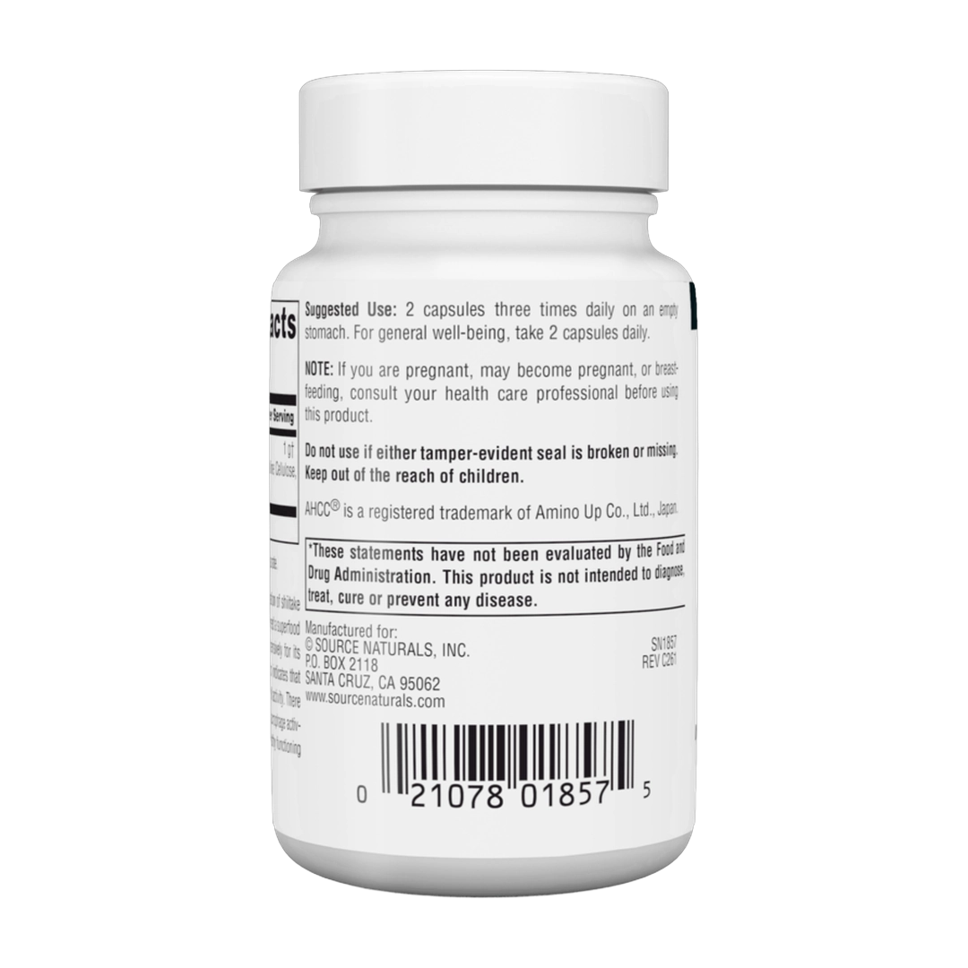 Source Naturals, AHCC, 500 Mg, 30 Capsules