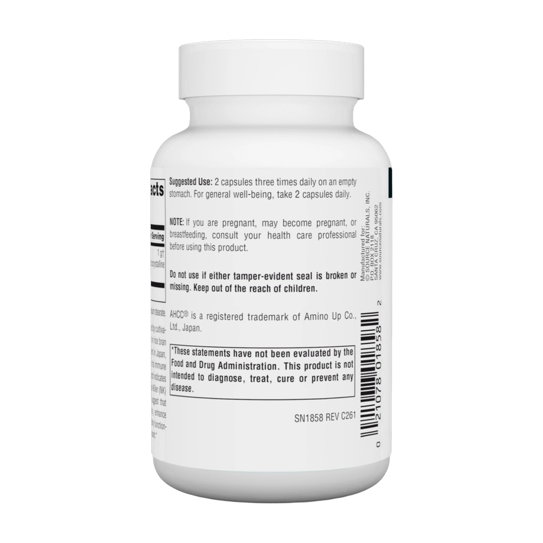 Source Naturals, AHCC, 500 Mg, 60 Capsules