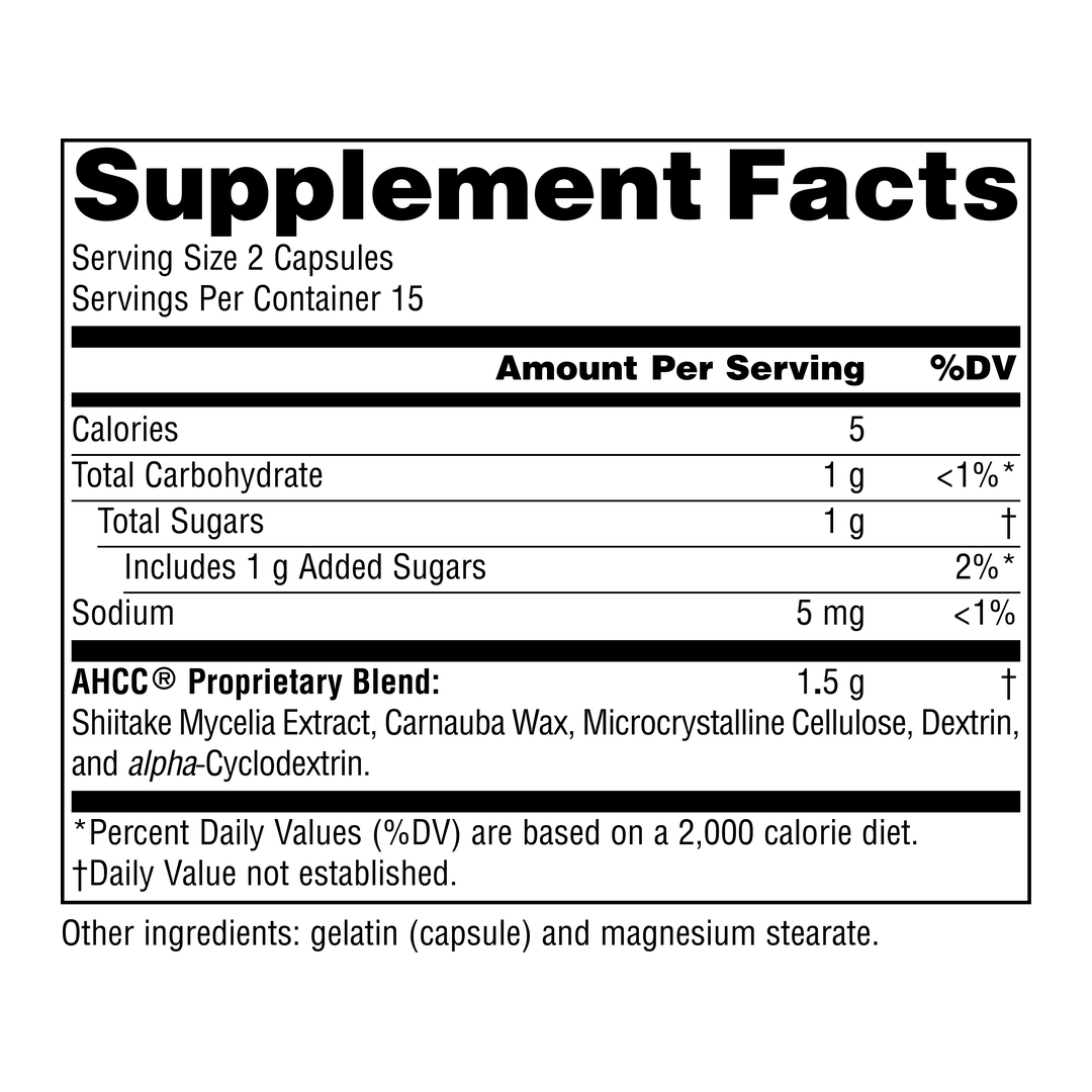 Source Naturals, AHCC, 750 Mg, 30 Capsules