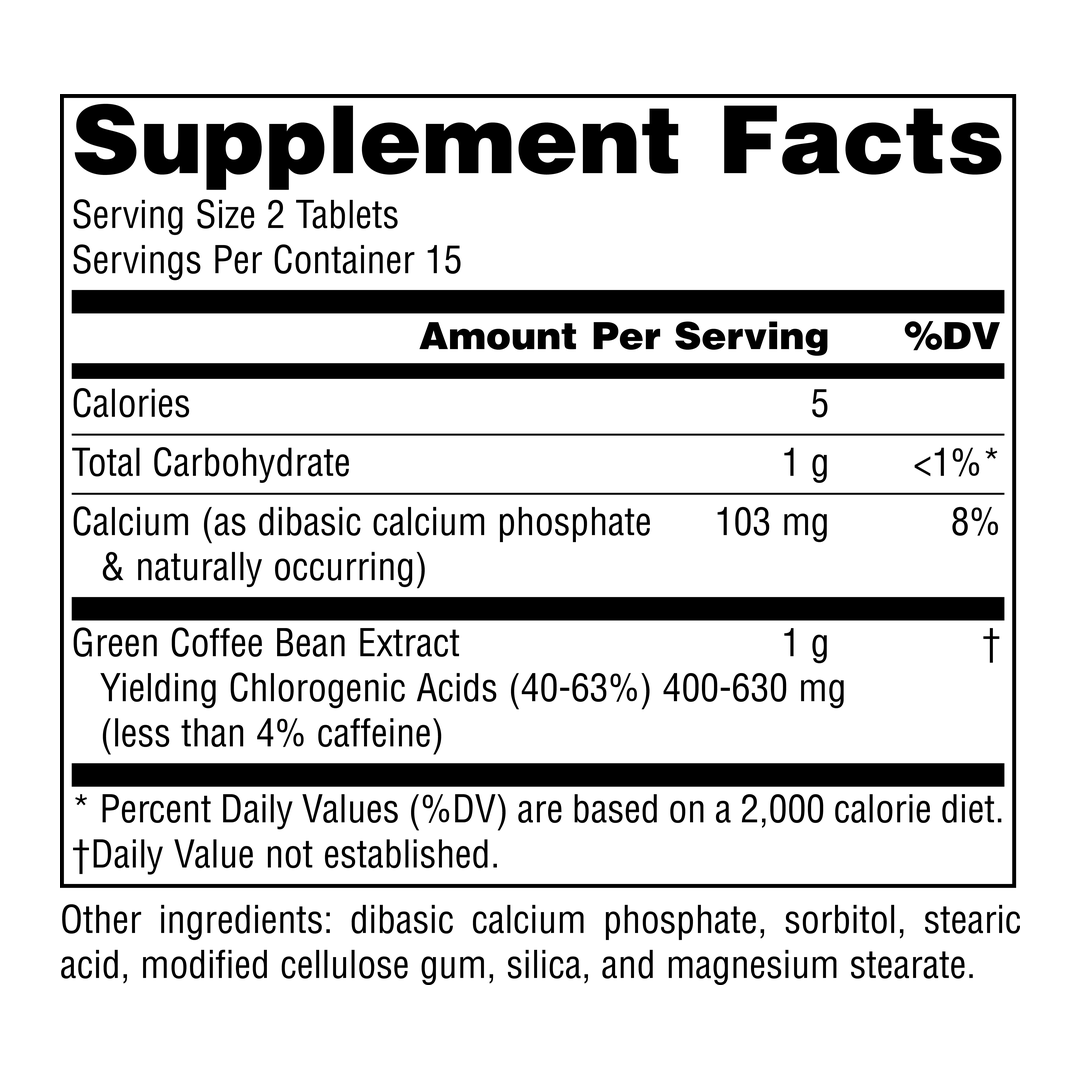 Source Naturals, Green Coffee Extract, 500 Mg, 30 Tablets