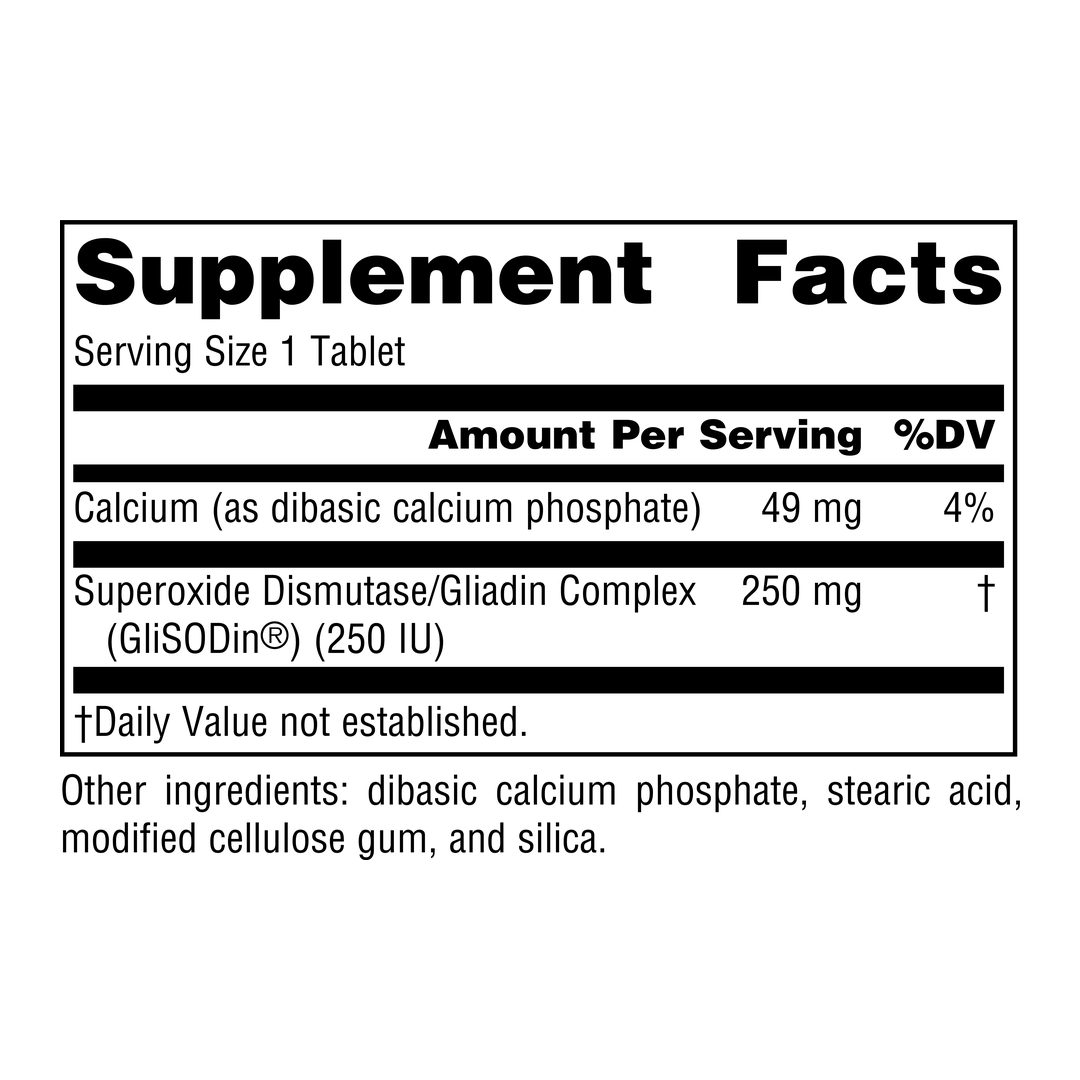Source Naturals, SOD Power, 250 Mg, 30 Tablets