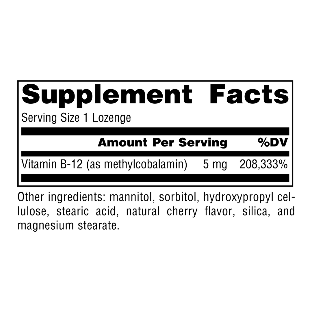 Source Naturals, MethylCobalamin, 5 Mg Cherry, 120 Lozenge