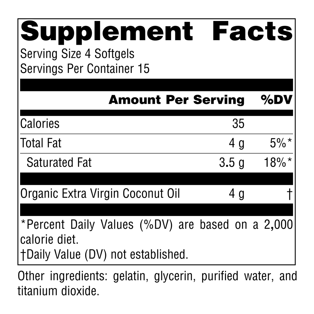 Source Naturals, Coconut Oil Extra Virgin, 1000 Mg, 60 Softgels