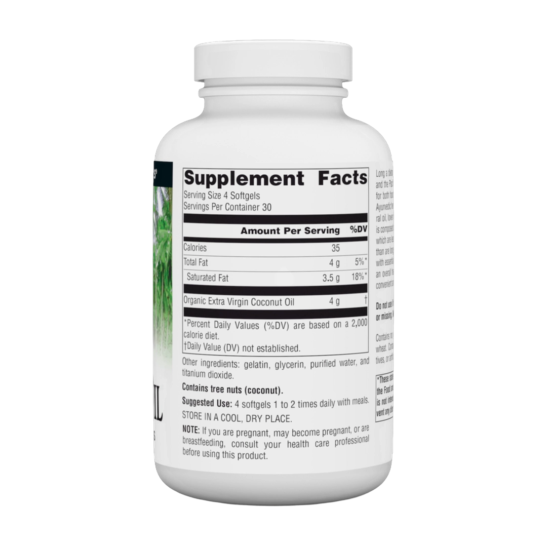 Source Naturals, Coconut Oil Extra Virgin, 1000 Mg, 120 Softgels