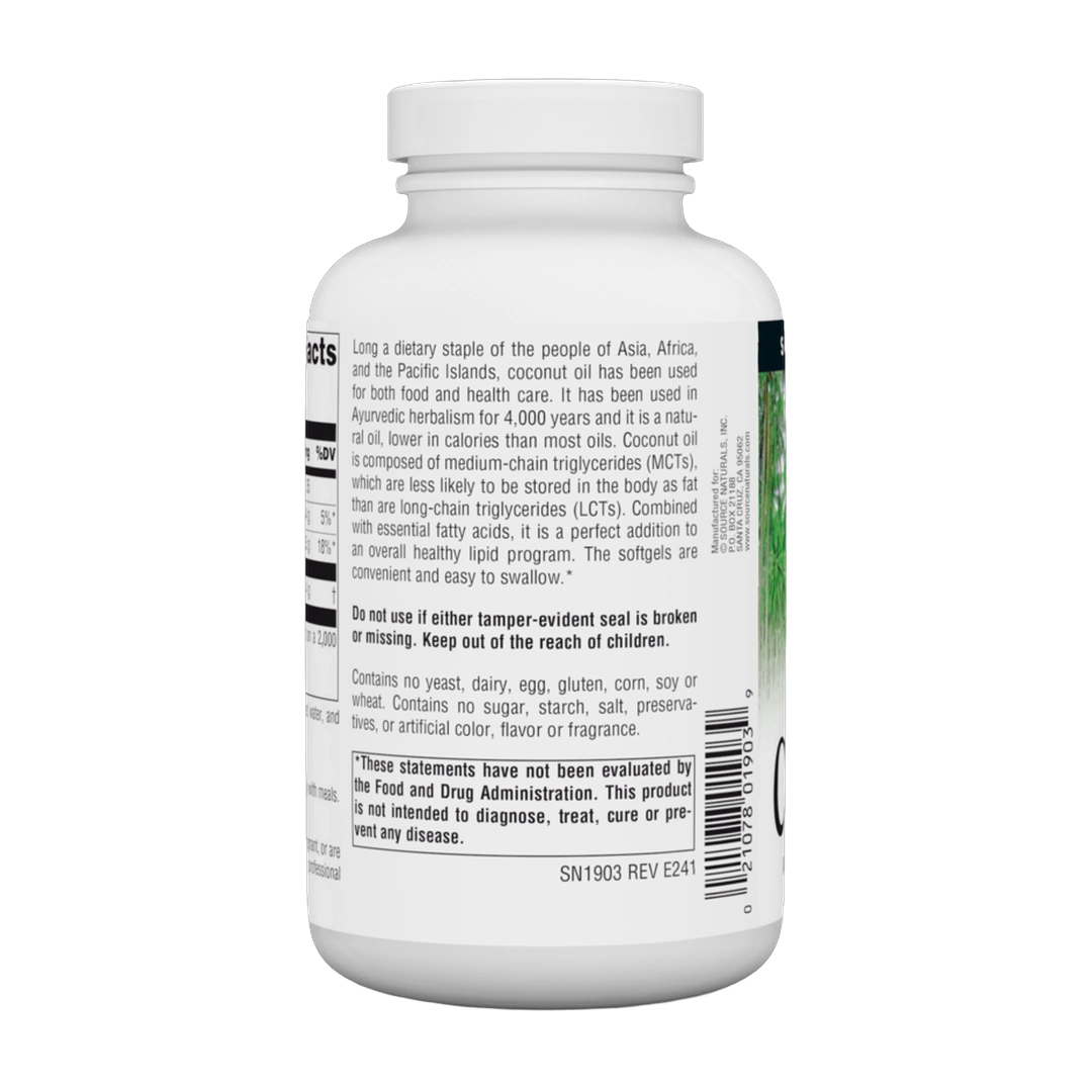 Source Naturals, Coconut Oil Extra Virgin, 1000 Mg, 120 Softgels
