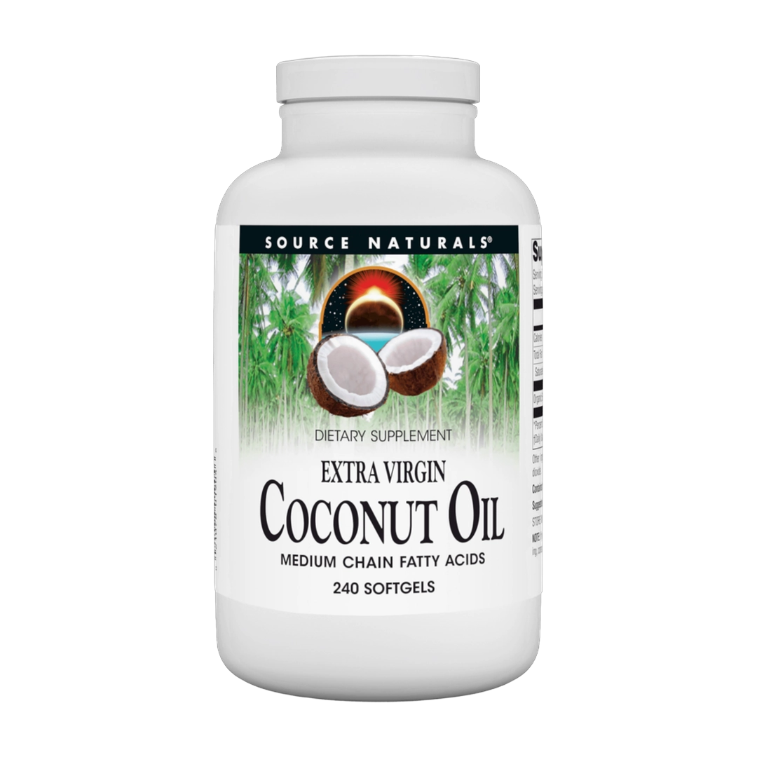 Source Naturals, Coconut Oil Extra Virgin, 1000 Mg, 240 Softgels