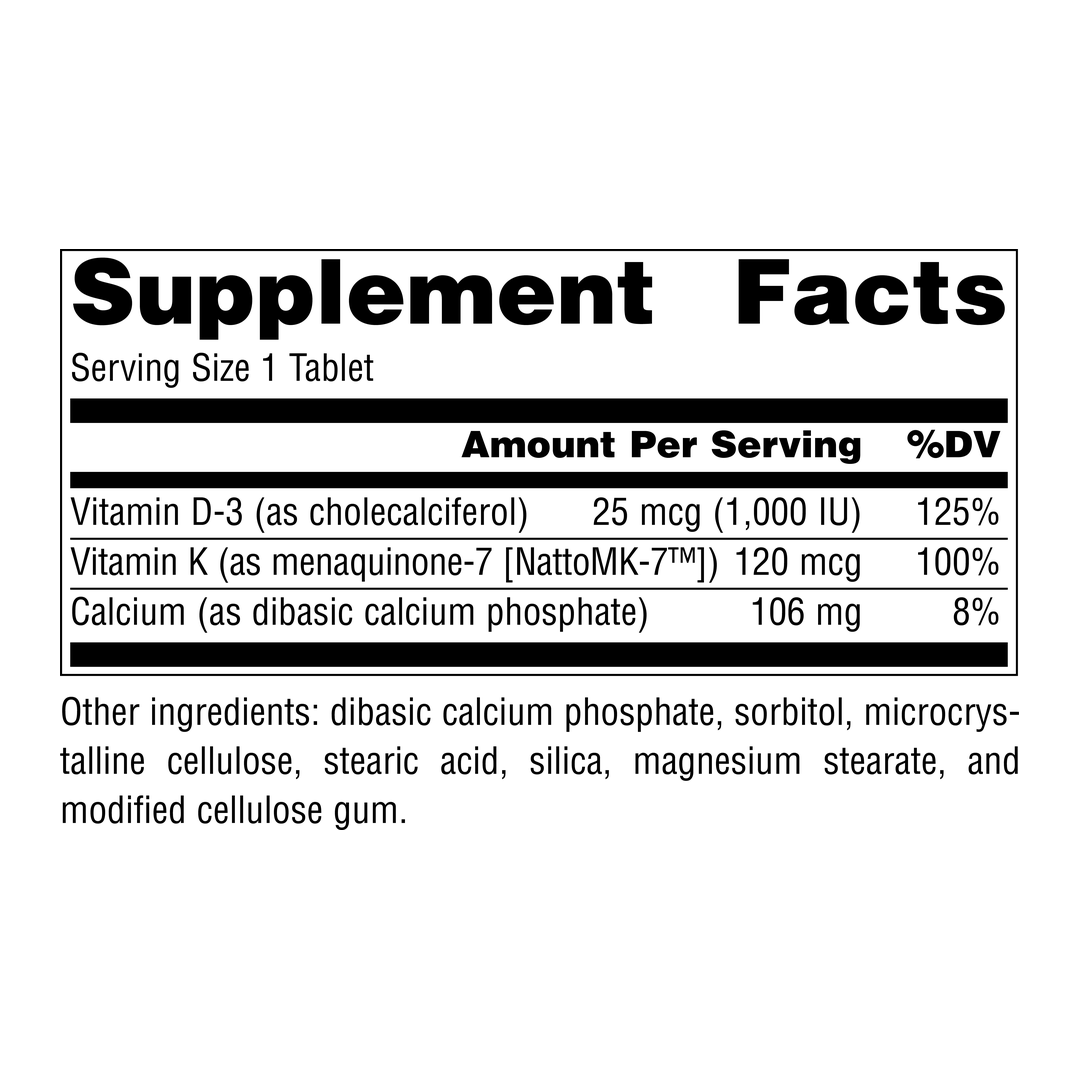 Source Naturals, Vitamin K2 + D3, 100 Mcg, 30 Tablets