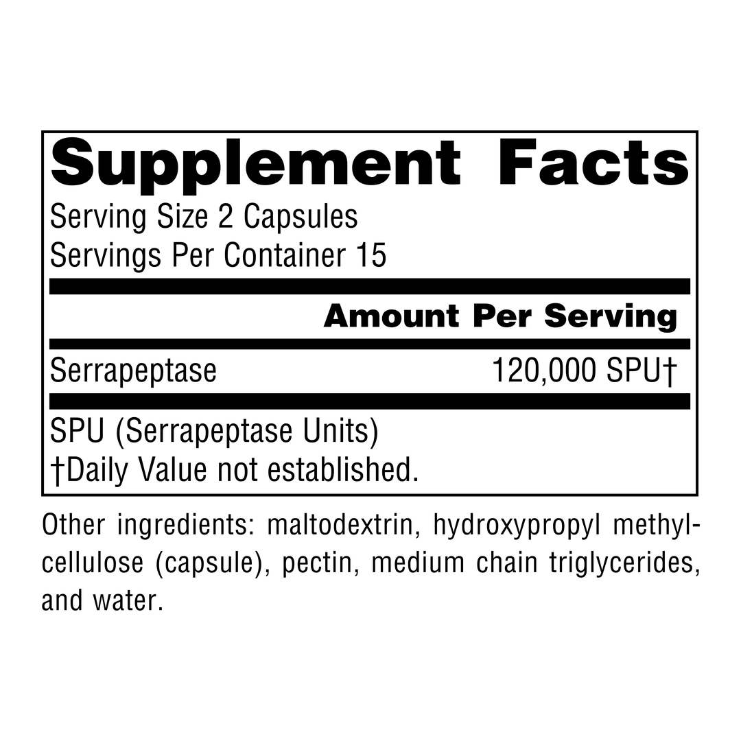 Source Naturals, Serrapeptase Vegetarian, 30 Vegi Caps