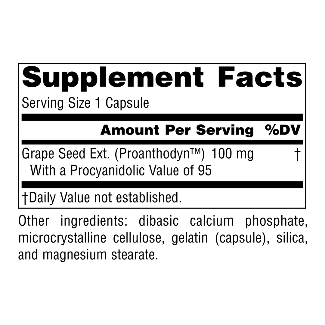 Source Naturals, Grape Seed Extract, Proanthodyn, 100 Mg, 120 Caps