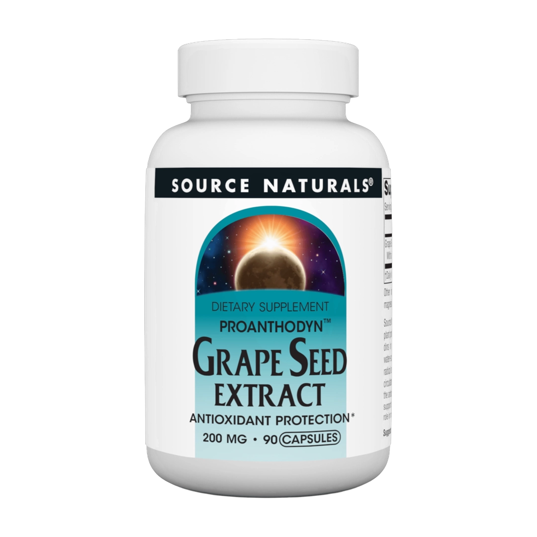 Source Naturals, Grape Seed Extract, Proanthodyn, 200 Mg, 90 Caps