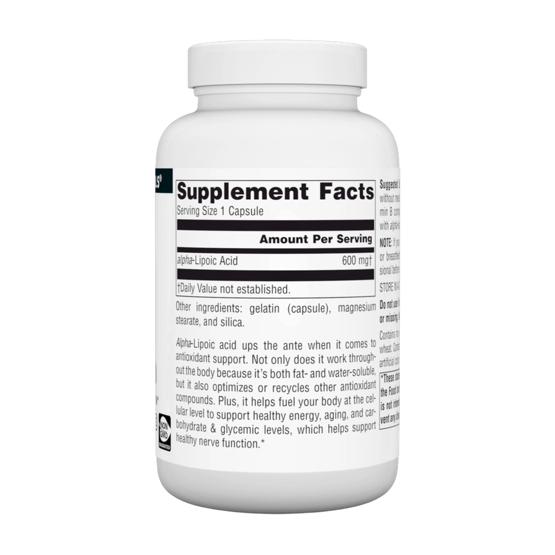 Source Naturals, Alpha Lipoic Acid, 600 Mg, 120 Capsules