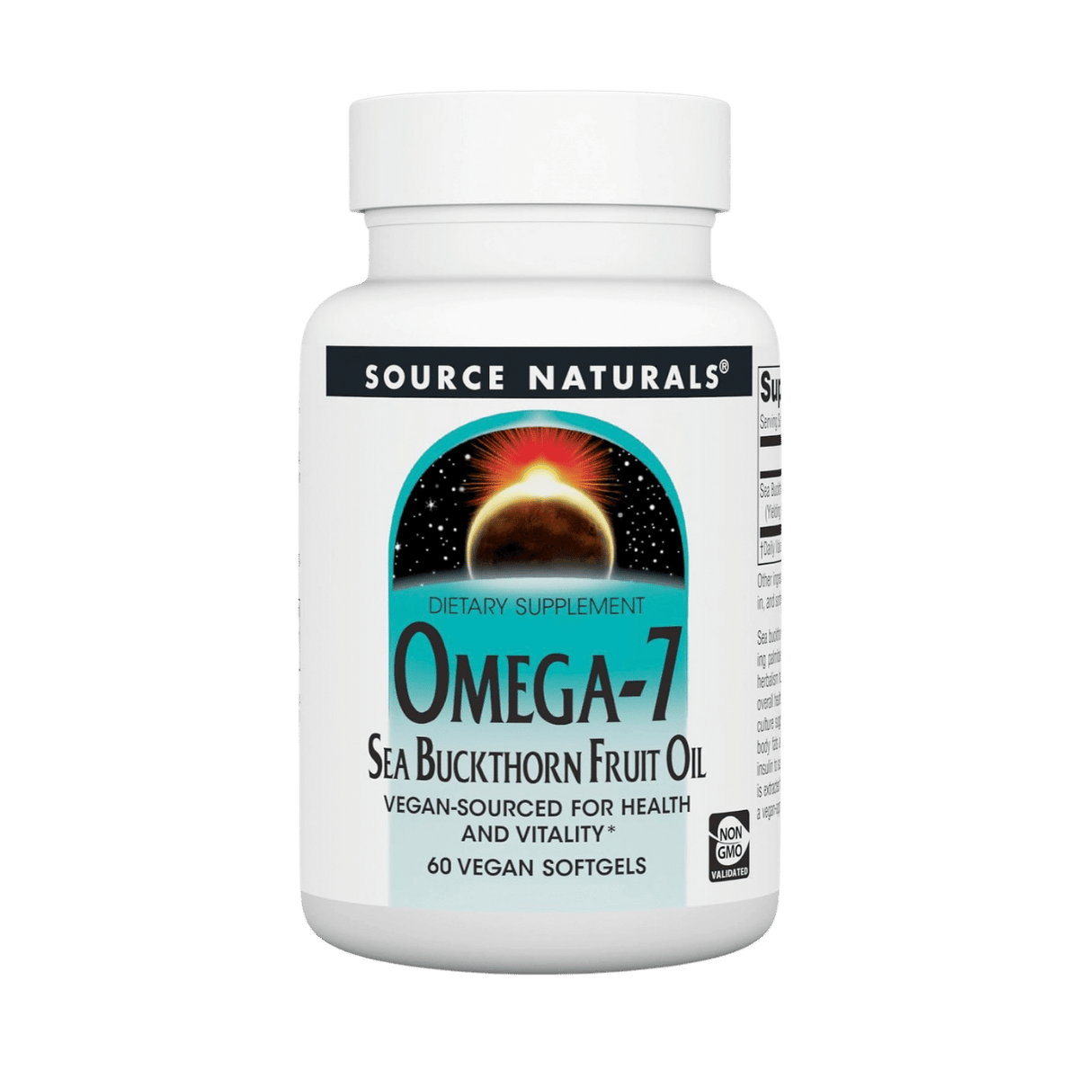 Source Naturals, Omega-7, Sea Buckthorn Fruit Oil, 60 Vegan Softgels