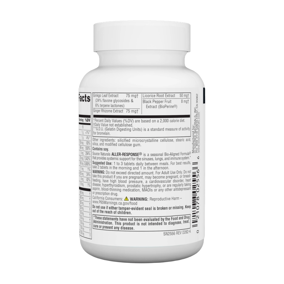 Source Naturals, Aller-Response, 30 Tablets